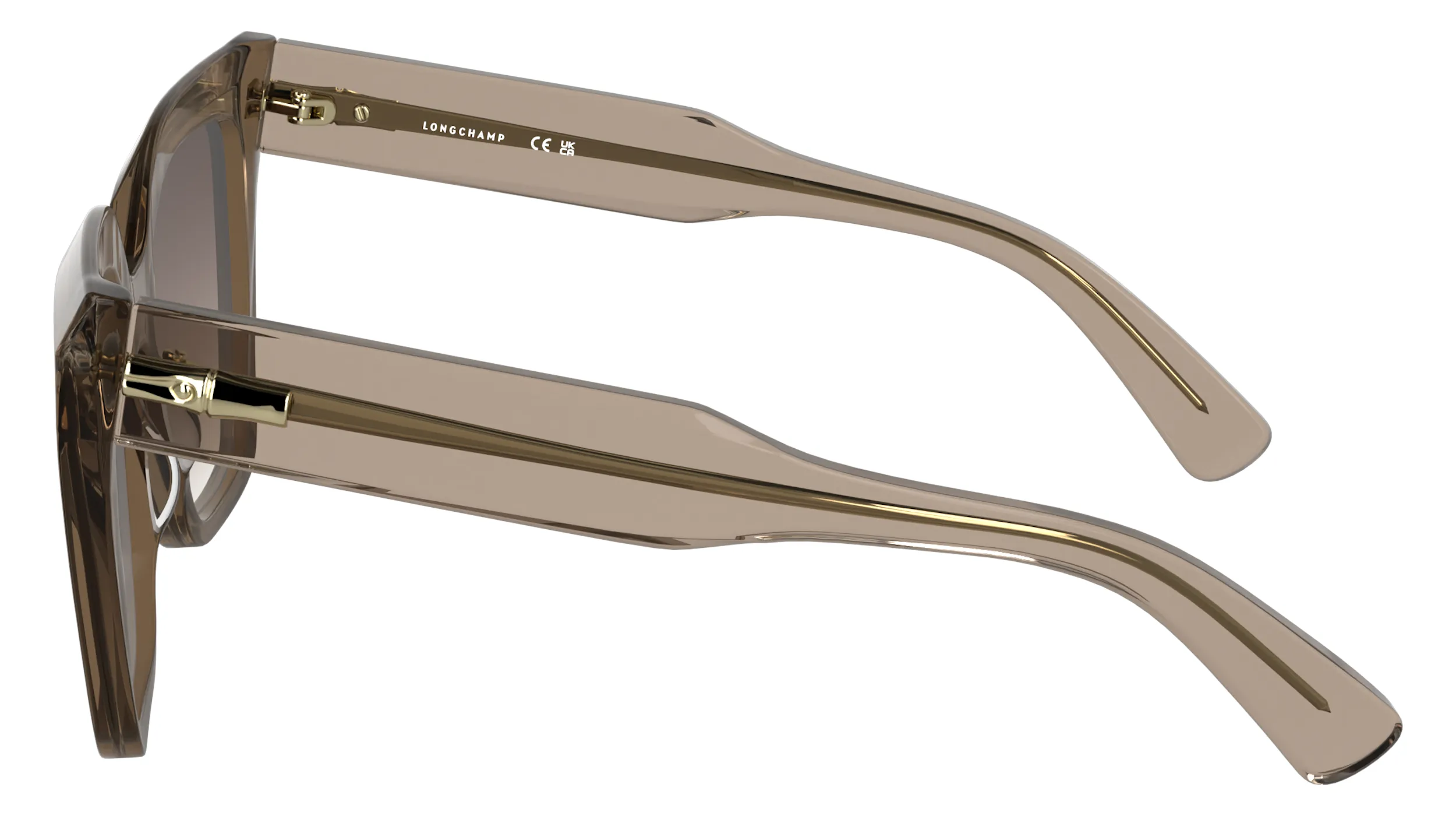 LONGCHAMP LO778S 272 Occhiali da sole Acetato Nude Bordeaux Farfalla Normale - immagine 3