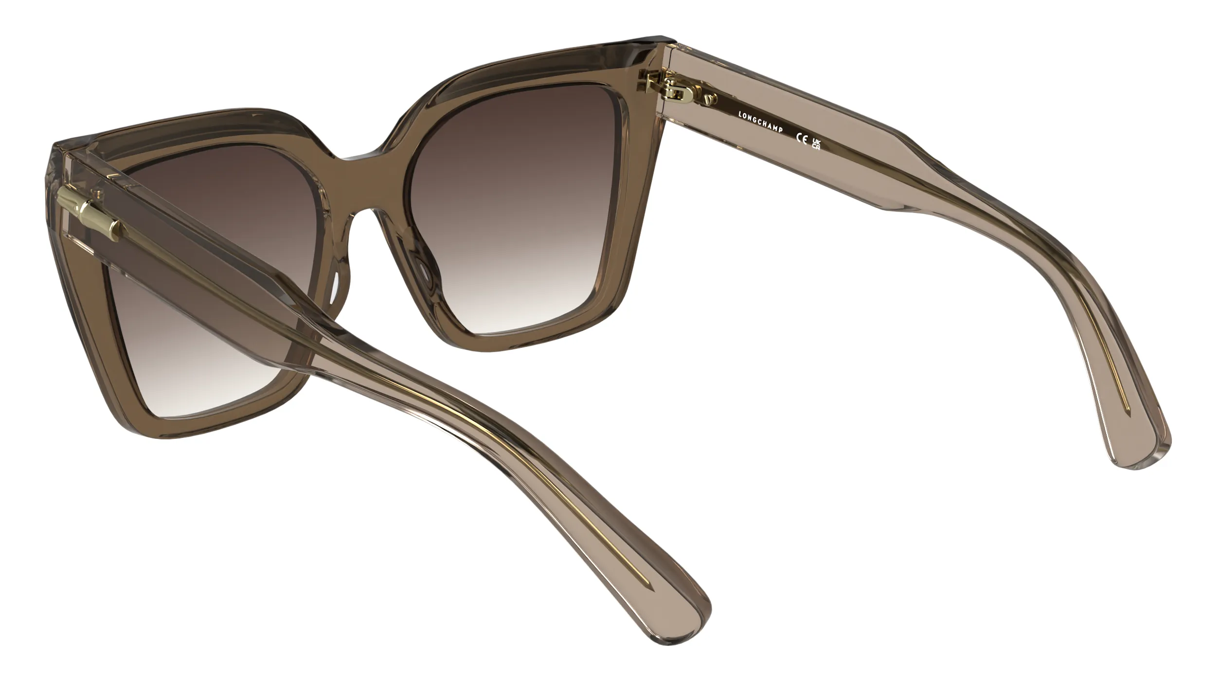 LONGCHAMP LO778S 272 Occhiali da sole Acetato Nude Bordeaux Farfalla Normale - immagine 4