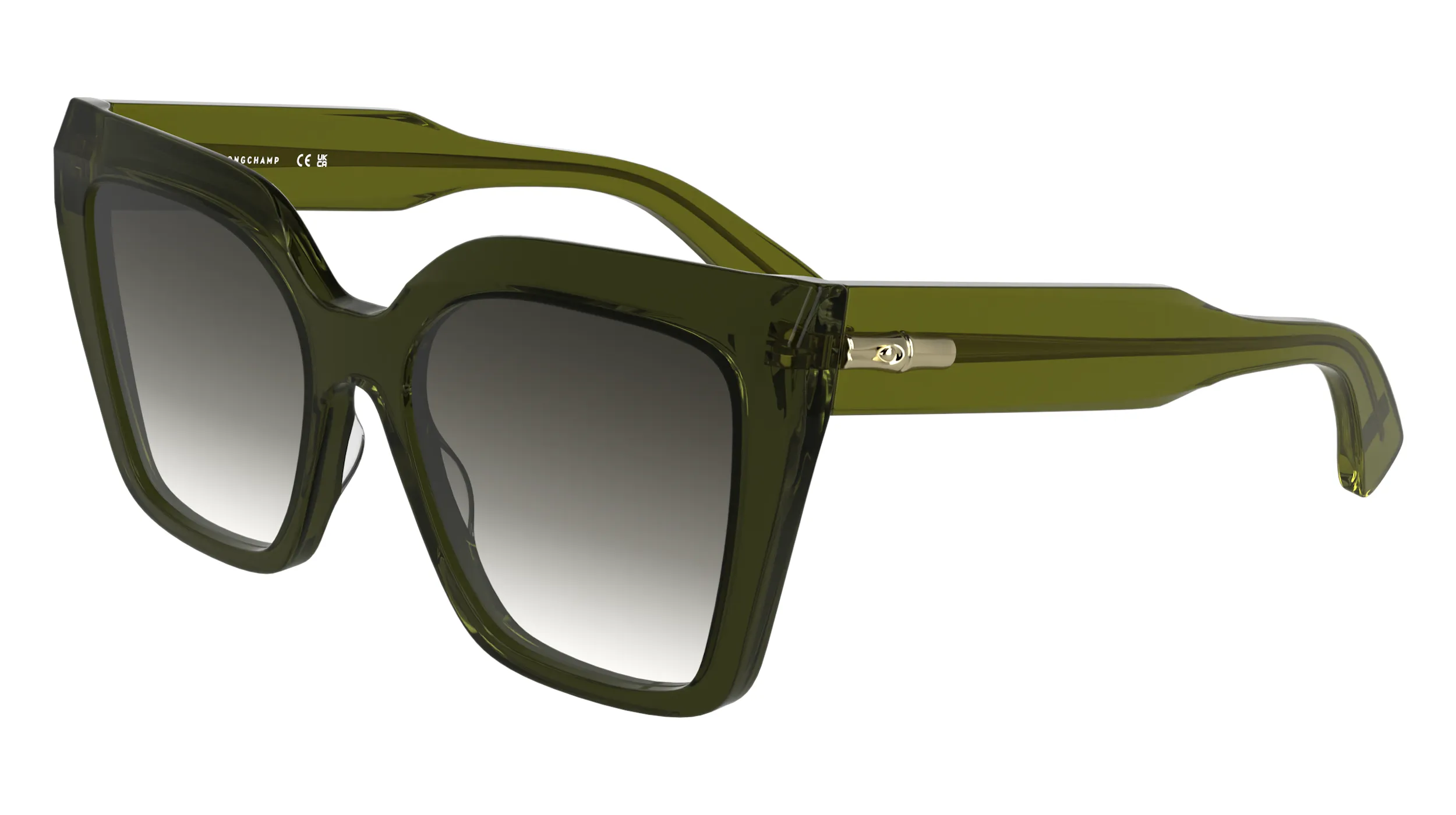 LONGCHAMP LO778S 300 Occhiali da sole Acetato Verde Farfalla Normale - immagine 1
