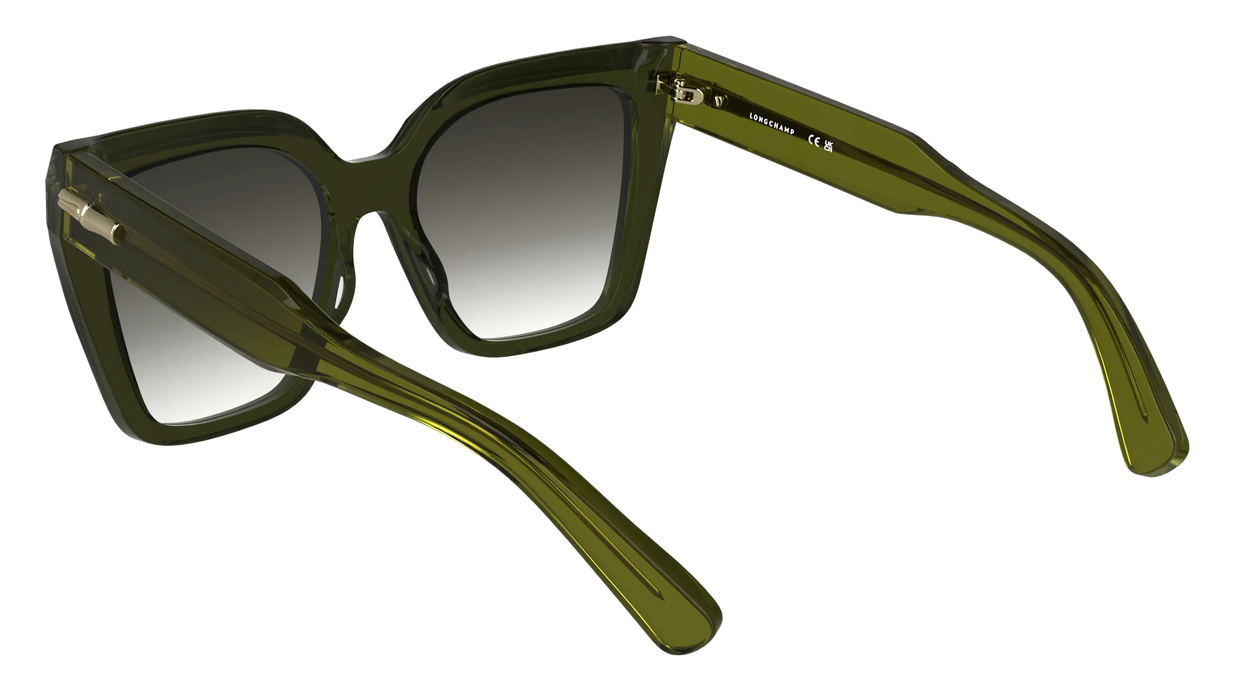 LONGCHAMP LO778S 300 Occhiali da sole Acetato Verde Farfalla Normale - immagine 4