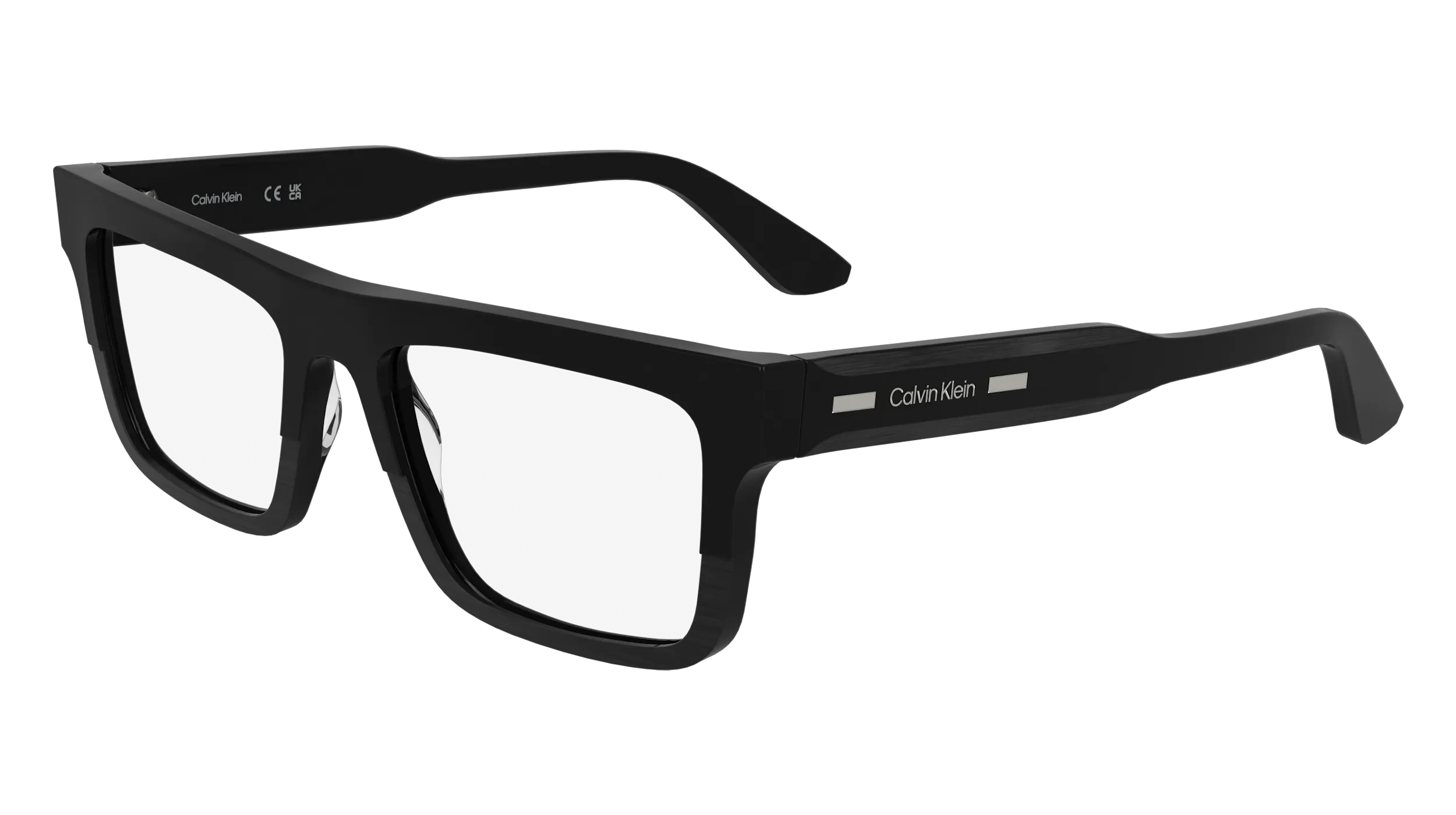 Calvin Klein CK25520 001 Montature da vista Acetato Nero Squadrata Normale - immagine 1