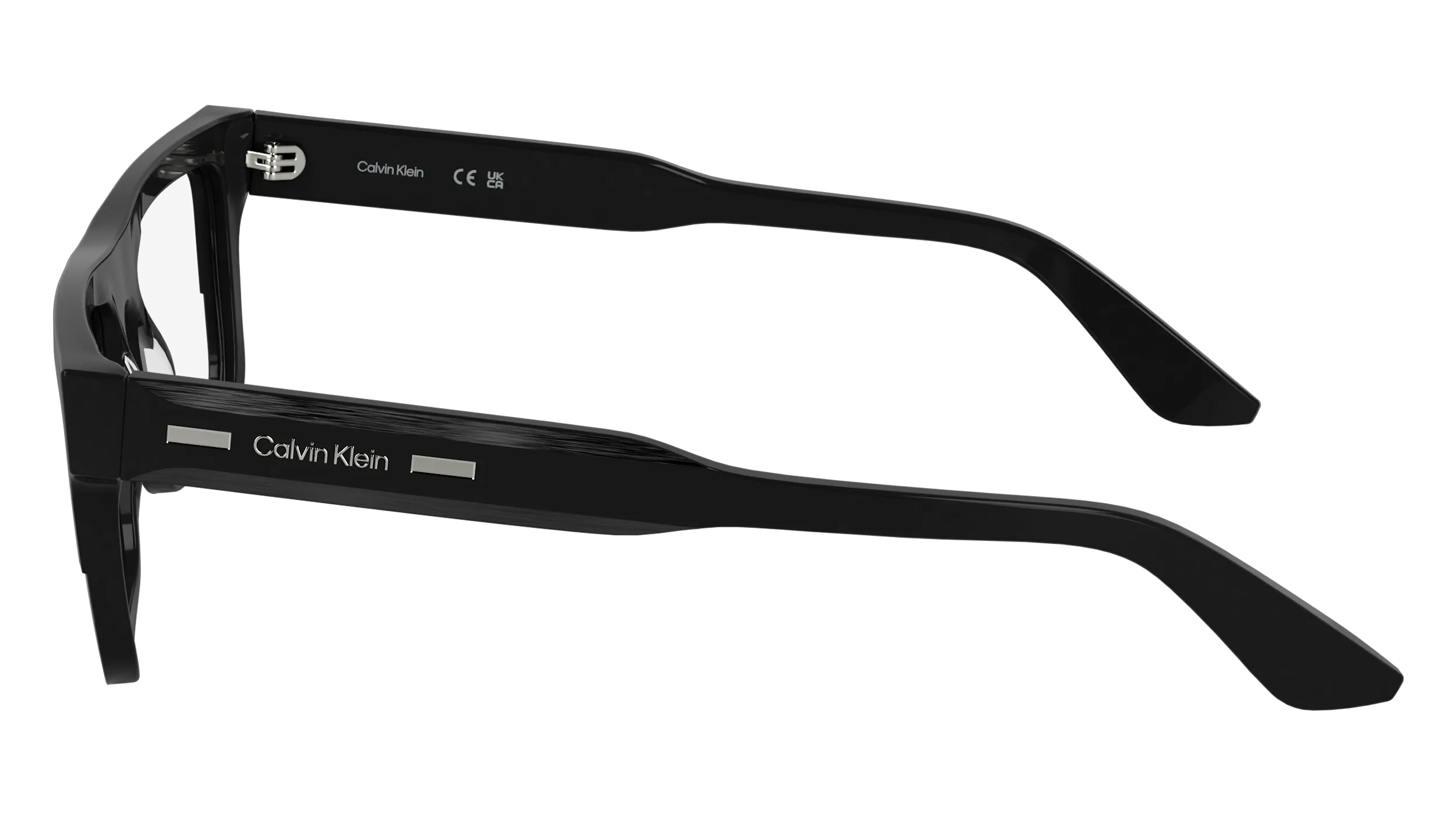 Calvin Klein CK25520 001 Montature da vista Acetato Nero Squadrata Normale - immagine 3