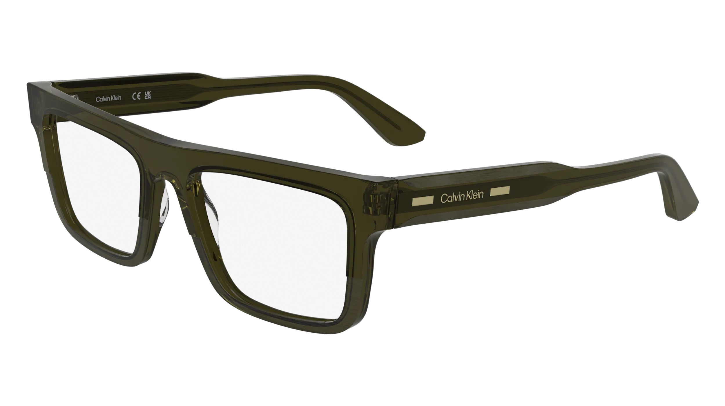Calvin Klein CK25520 330 Montature da vista Acetato Verde Squadrata Normale - immagine 1