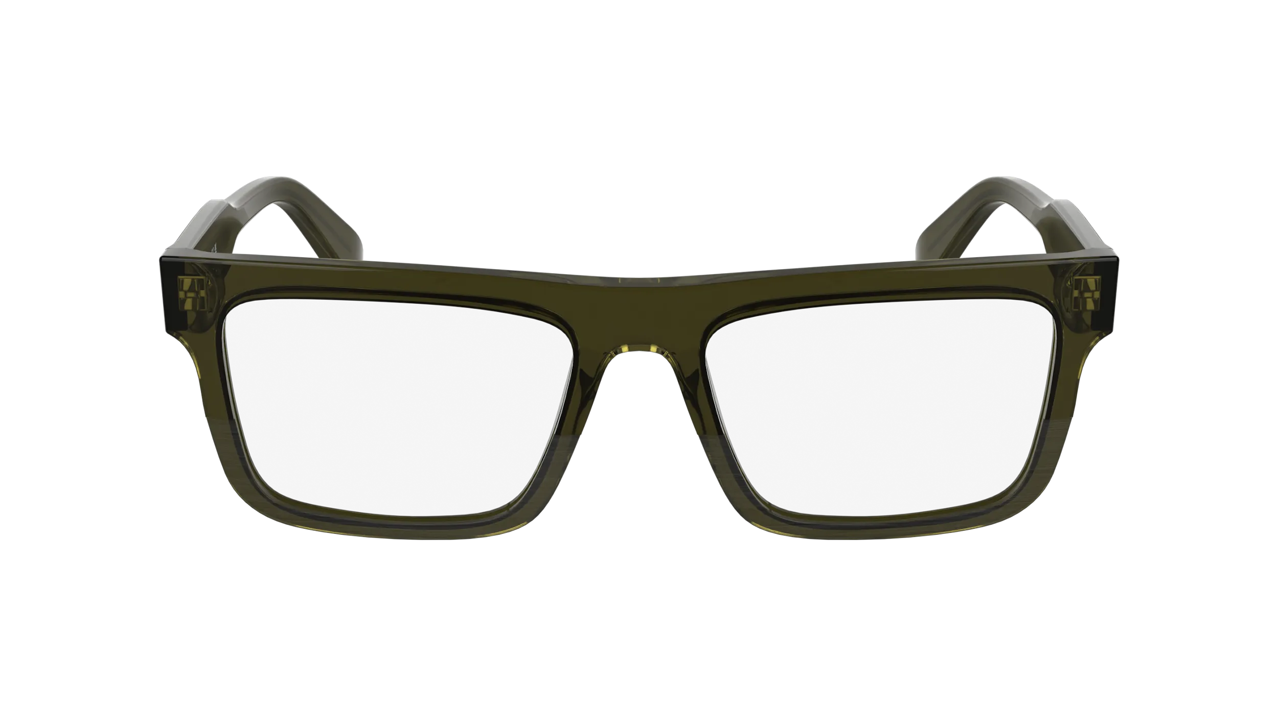 Calvin Klein CK25520 330 Montature da vista Acetato Verde Squadrata Normale - immagine 2