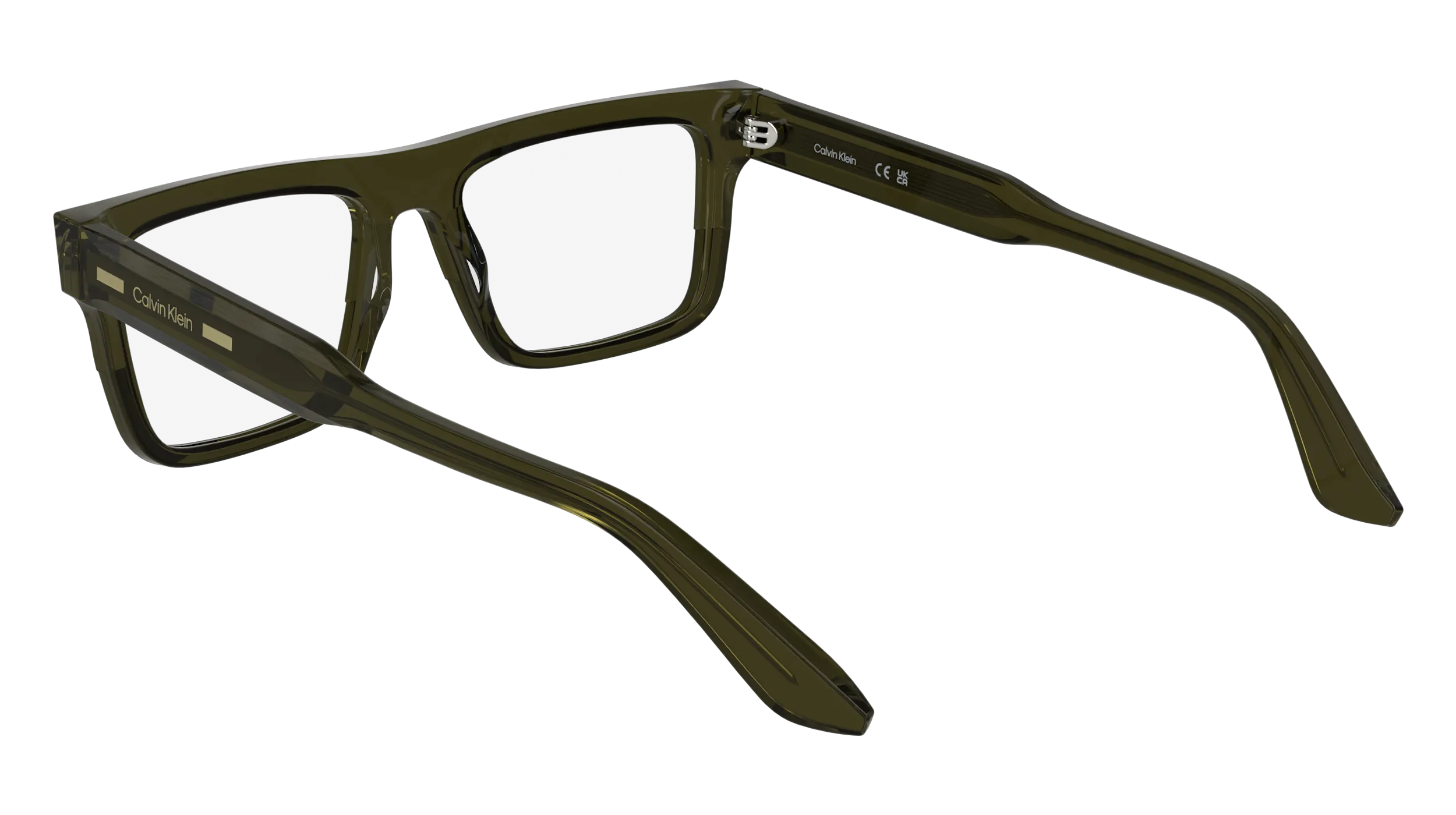 Calvin Klein CK25520 330 Montature da vista Acetato Verde Squadrata Normale - immagine 4