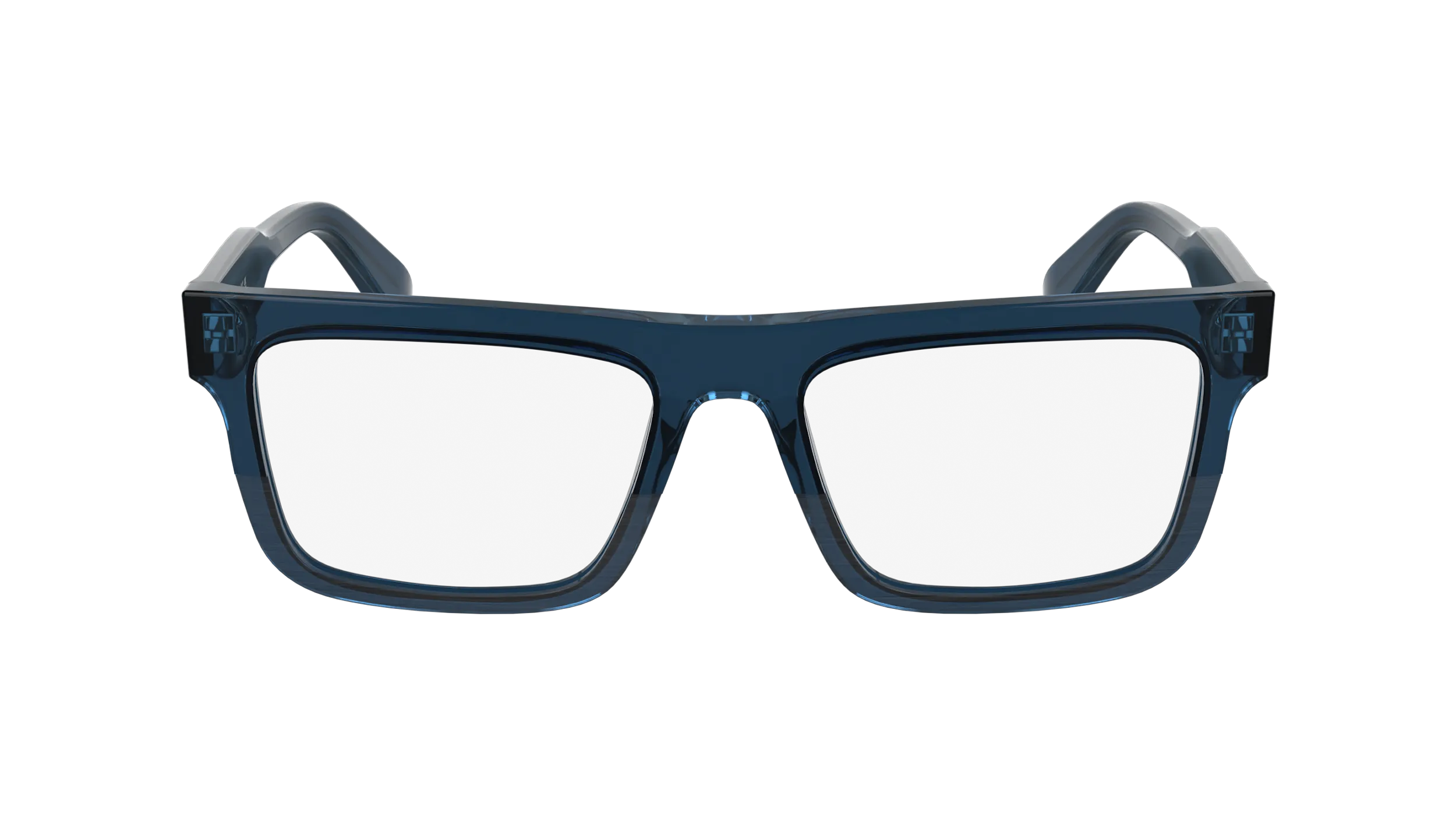 Calvin Klein CK25520 438 Montature da vista Acetato Blu Squadrata Normale - immagine 2