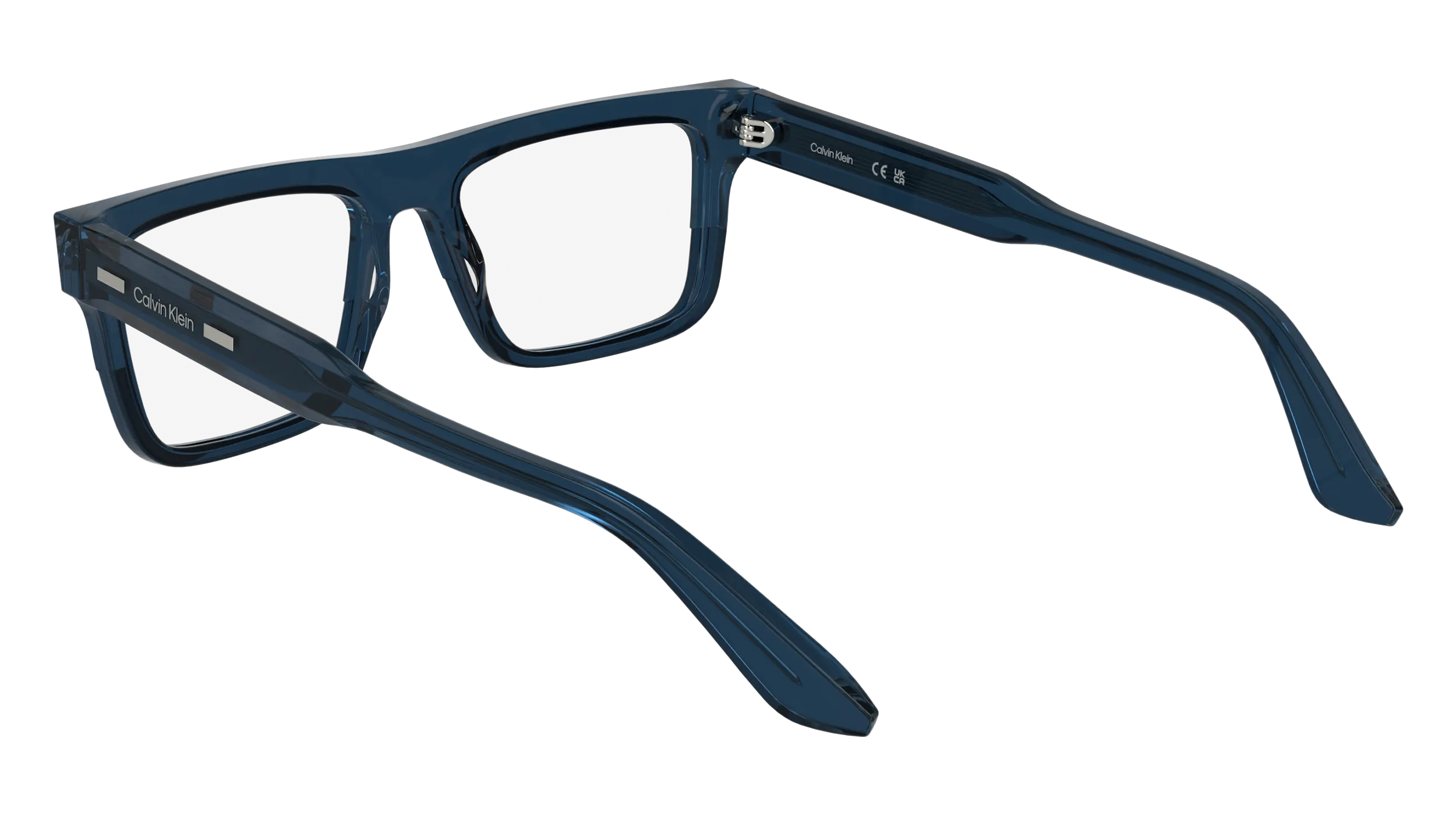 Calvin Klein CK25520 438 Montature da vista Acetato Blu Squadrata Normale - immagine 4