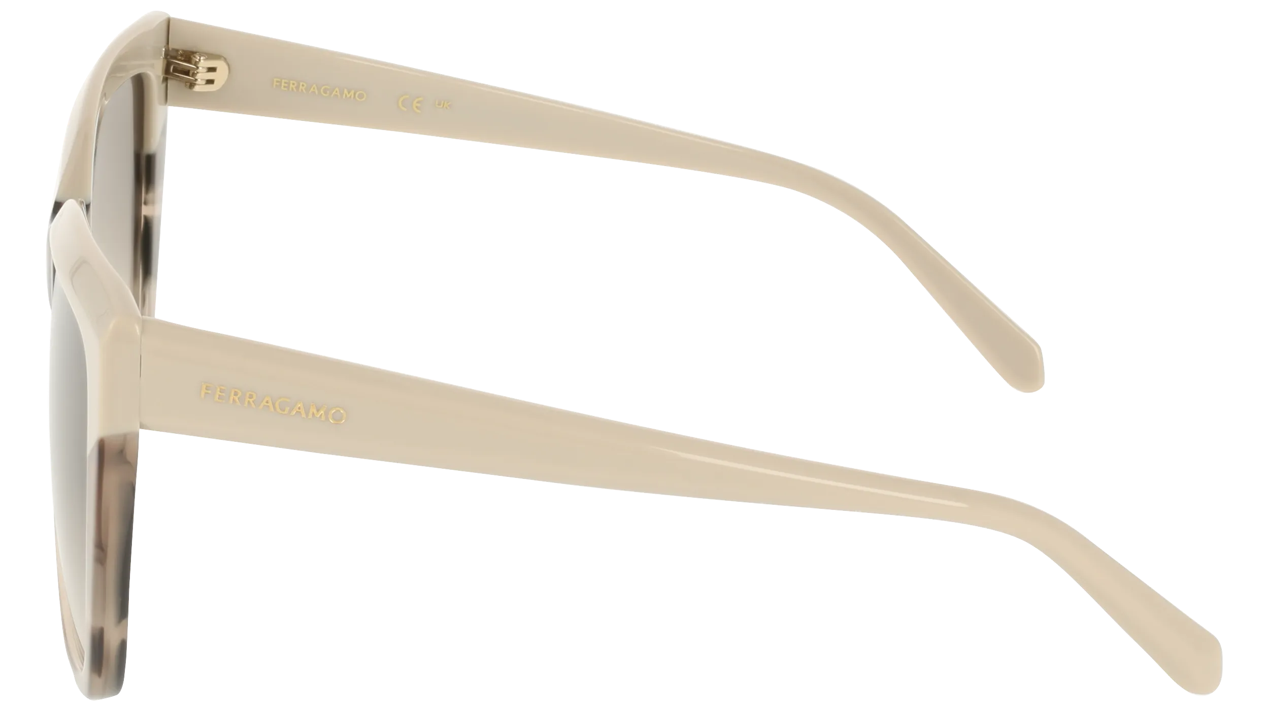 Ferragamo SF1102S 251 Occhiali da sole Acetato Marrone Squadrata Normale - immagine 3