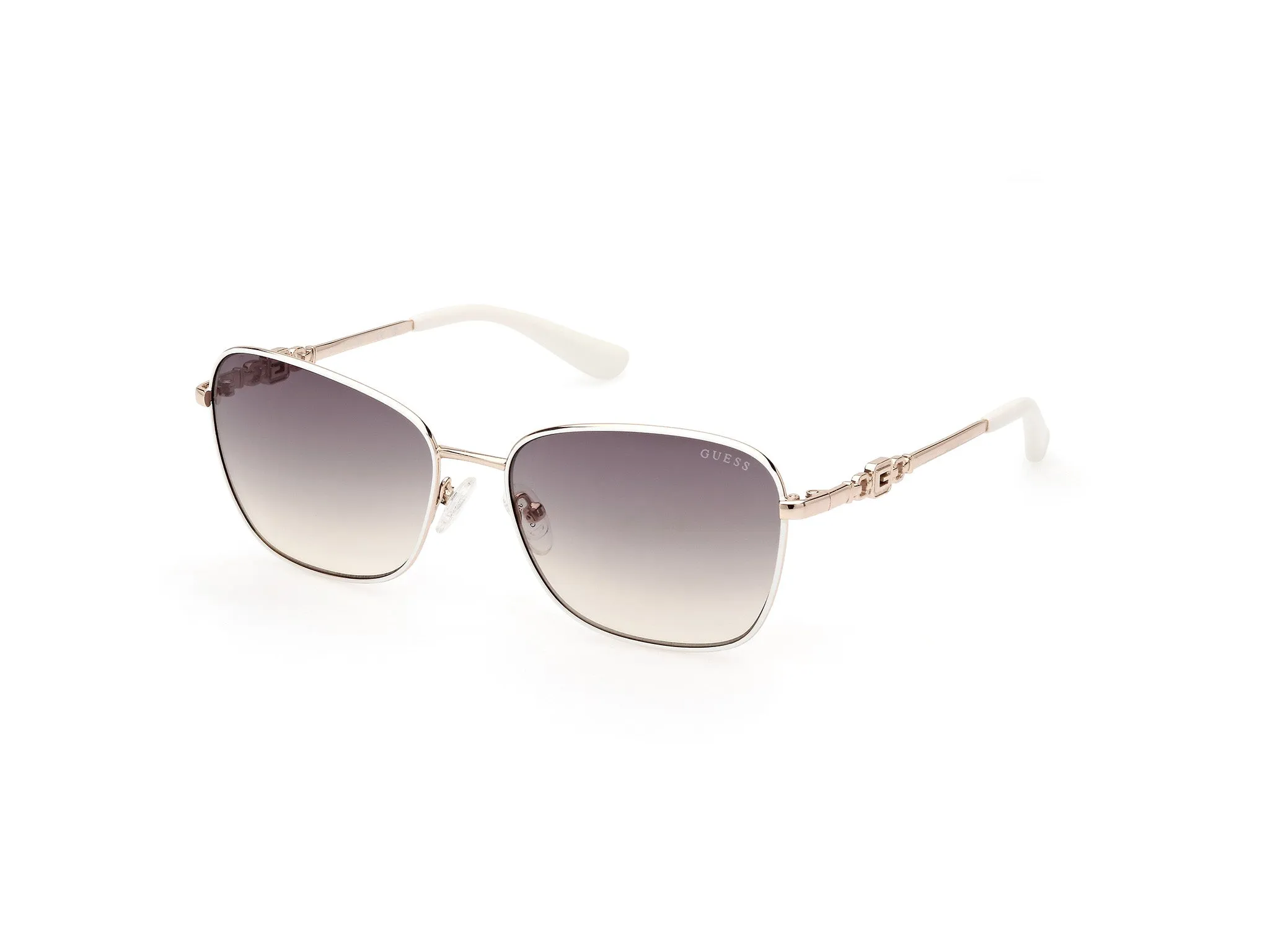 Guess GU7884 21P Occhiali da sole Metallo Bianco Verde Farfalla Normale Sfumato - immagine 1