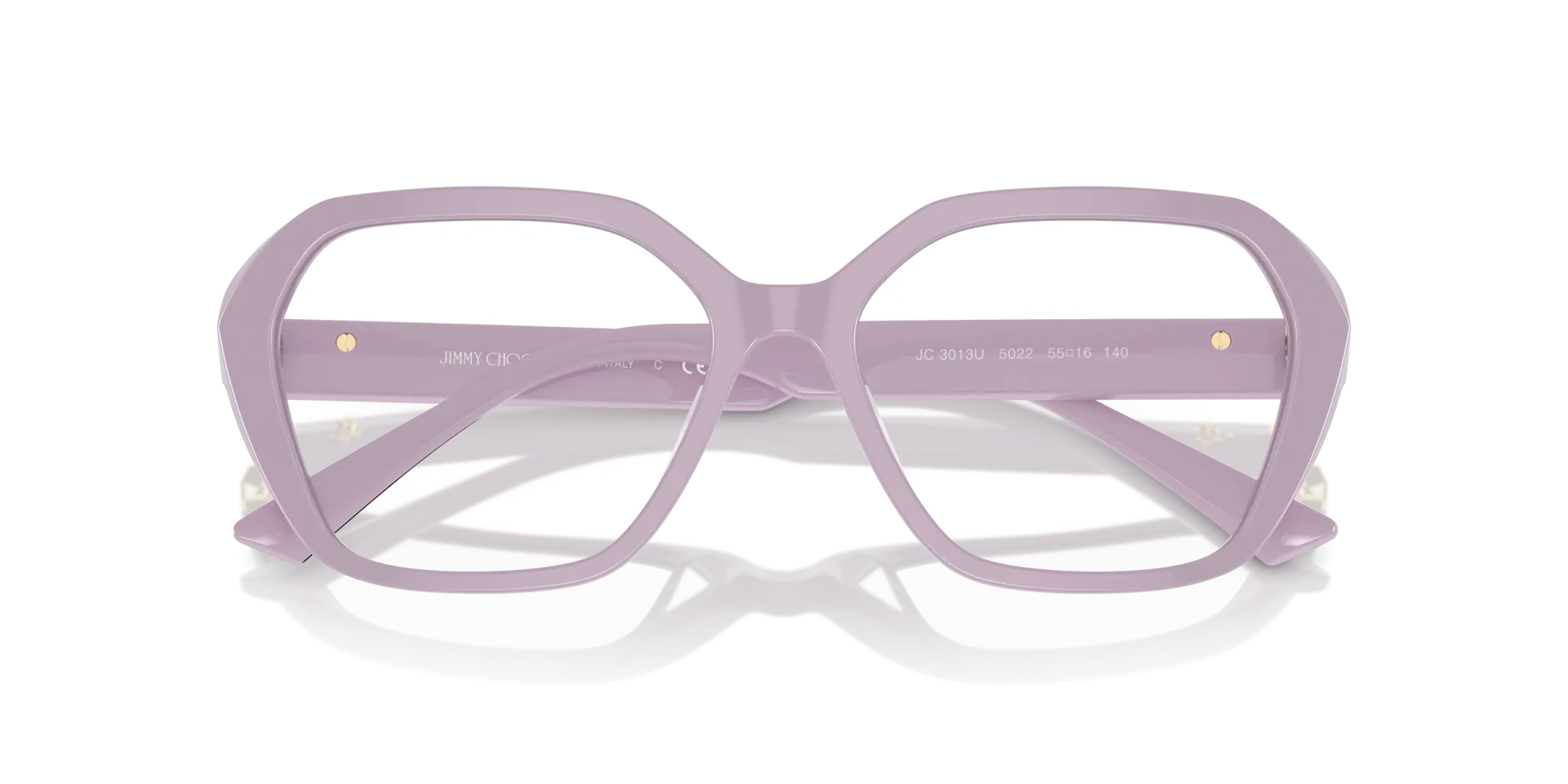 Jimmy Choo JC3013U 5022 Montature da vista Acetato Viola Farfalla - immagine 3