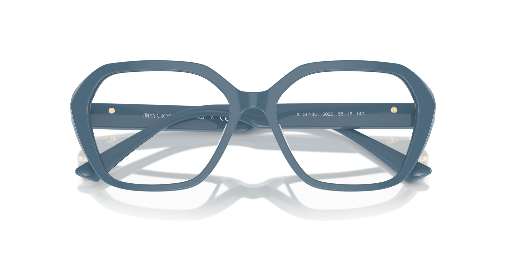 Jimmy Choo JC3013U 5020 Montature da vista Acetato Blu Farfalla - immagine 4