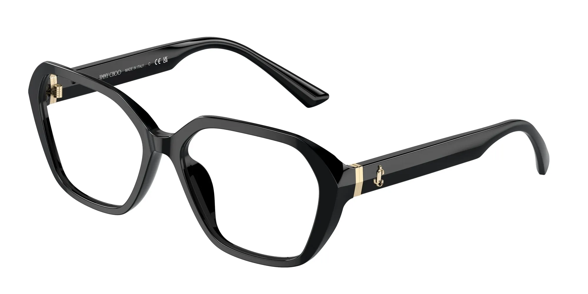Jimmy Choo JC3013U 5000 Montature da vista Acetato Nero Farfalla - immagine 2