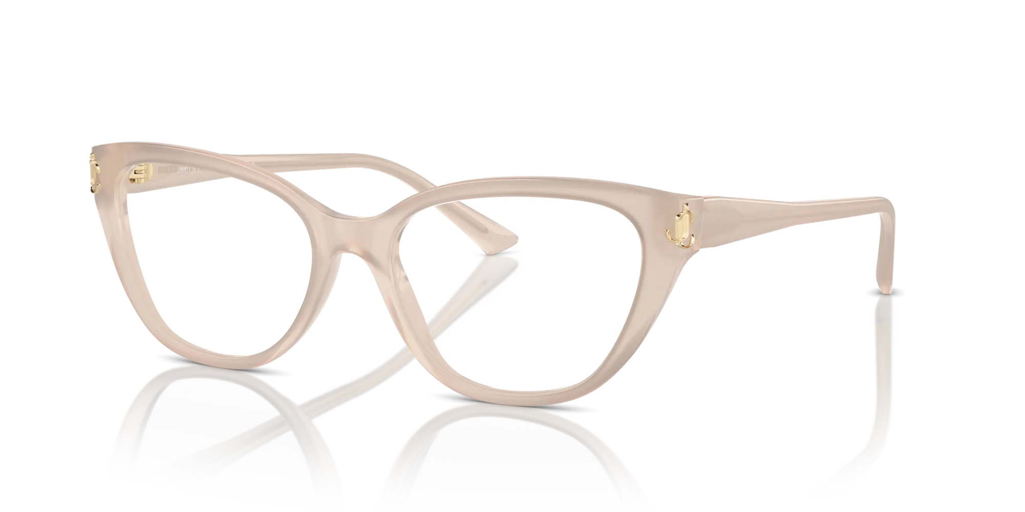 Jimmy Choo JC3011 5025 Montature da vista Acetato Beige Cat Eye - immagine 4