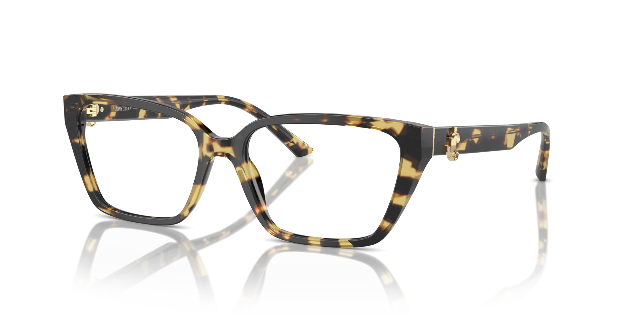 Jimmy Choo JC3008 5004 Montature da vista Acetato Havana Cat Eye - immagine 4