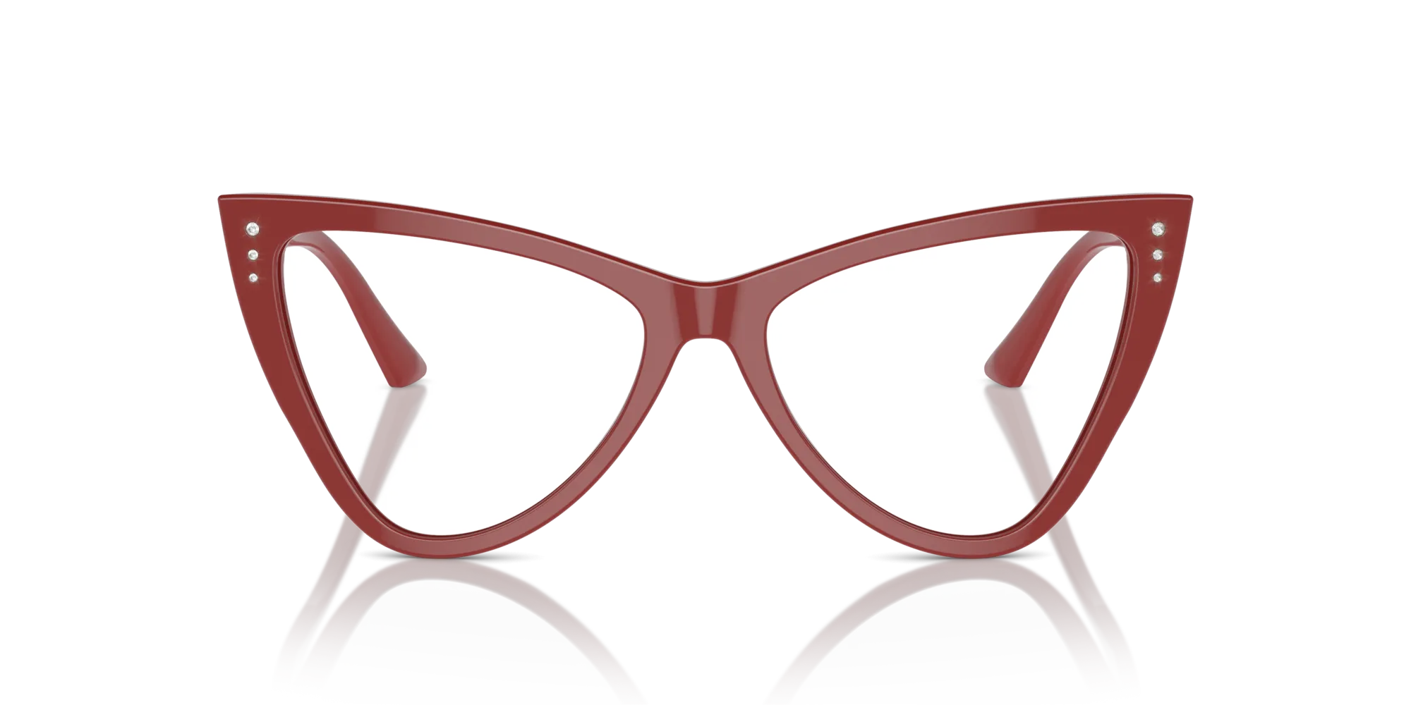 Jimmy Choo JC3004B 5013 Montature da vista Acetato Rosso Cat Eye - immagine 3