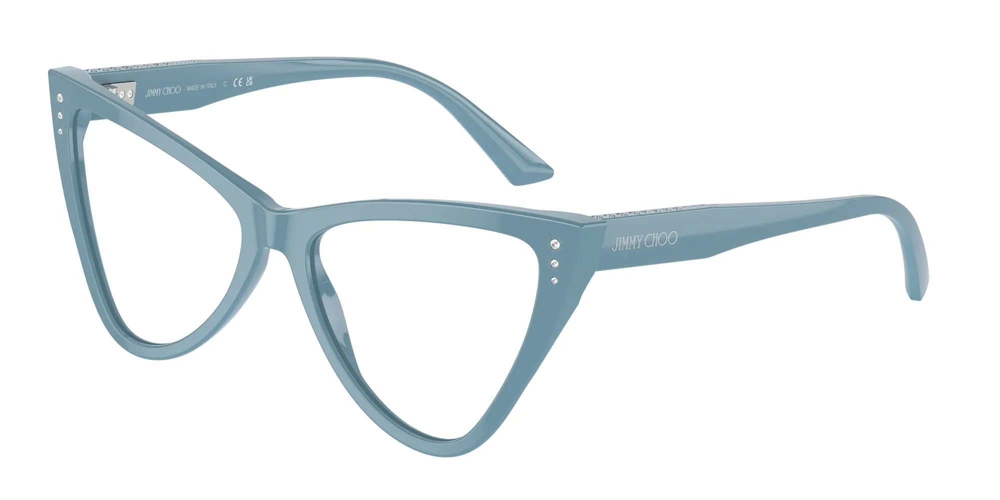 Jimmy Choo JC3004B 5012 Montature da vista Acetato Blu Cat Eye - immagine 1