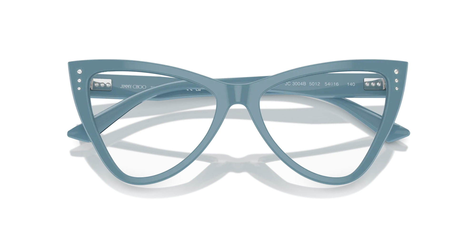 Jimmy Choo JC3004B 5012 Montature da vista Acetato Blu Cat Eye - immagine 2