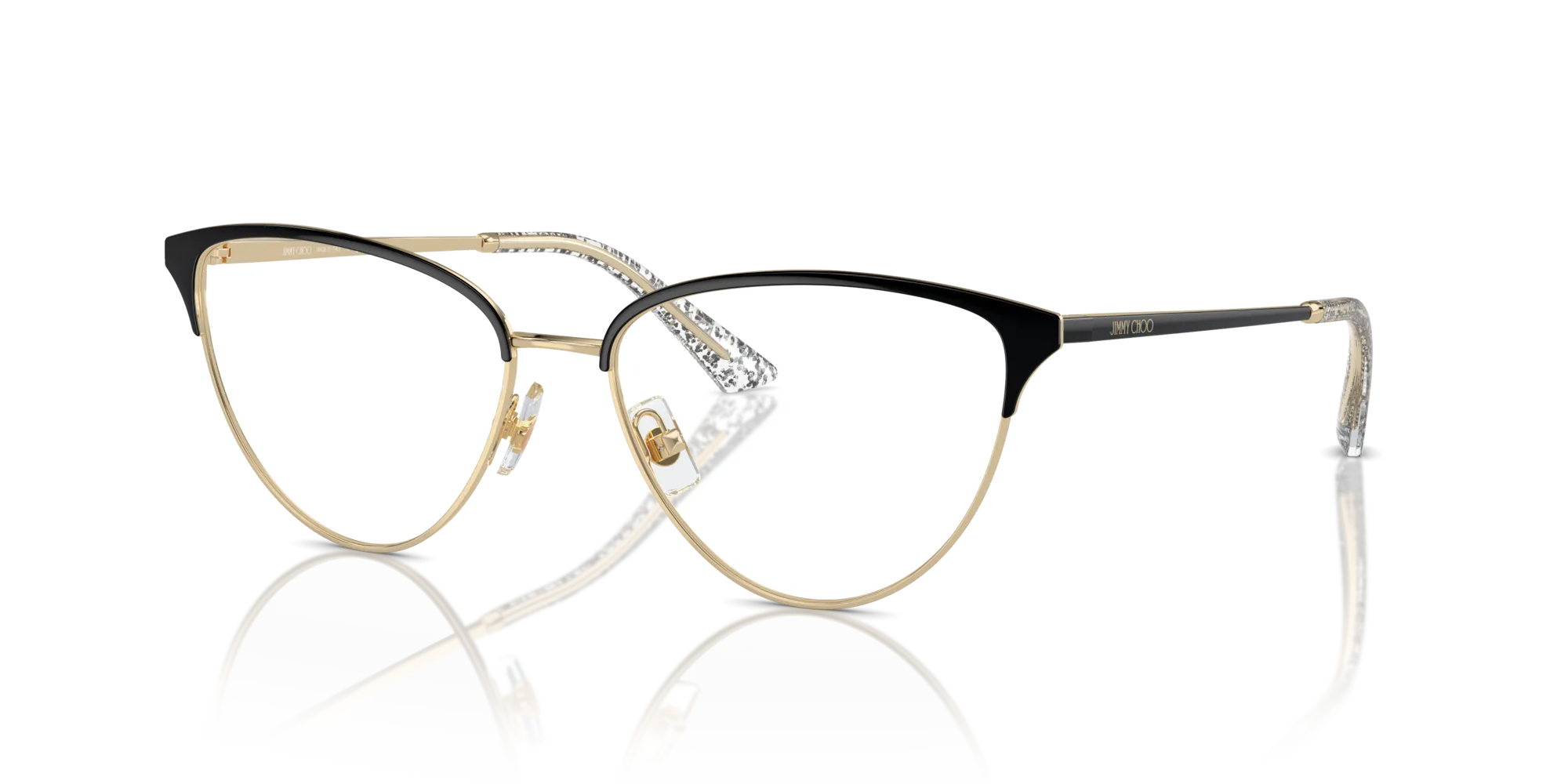 Jimmy Choo JC2002 3015 Montature da vista Metallo Oro Cat Eye - immagine 4