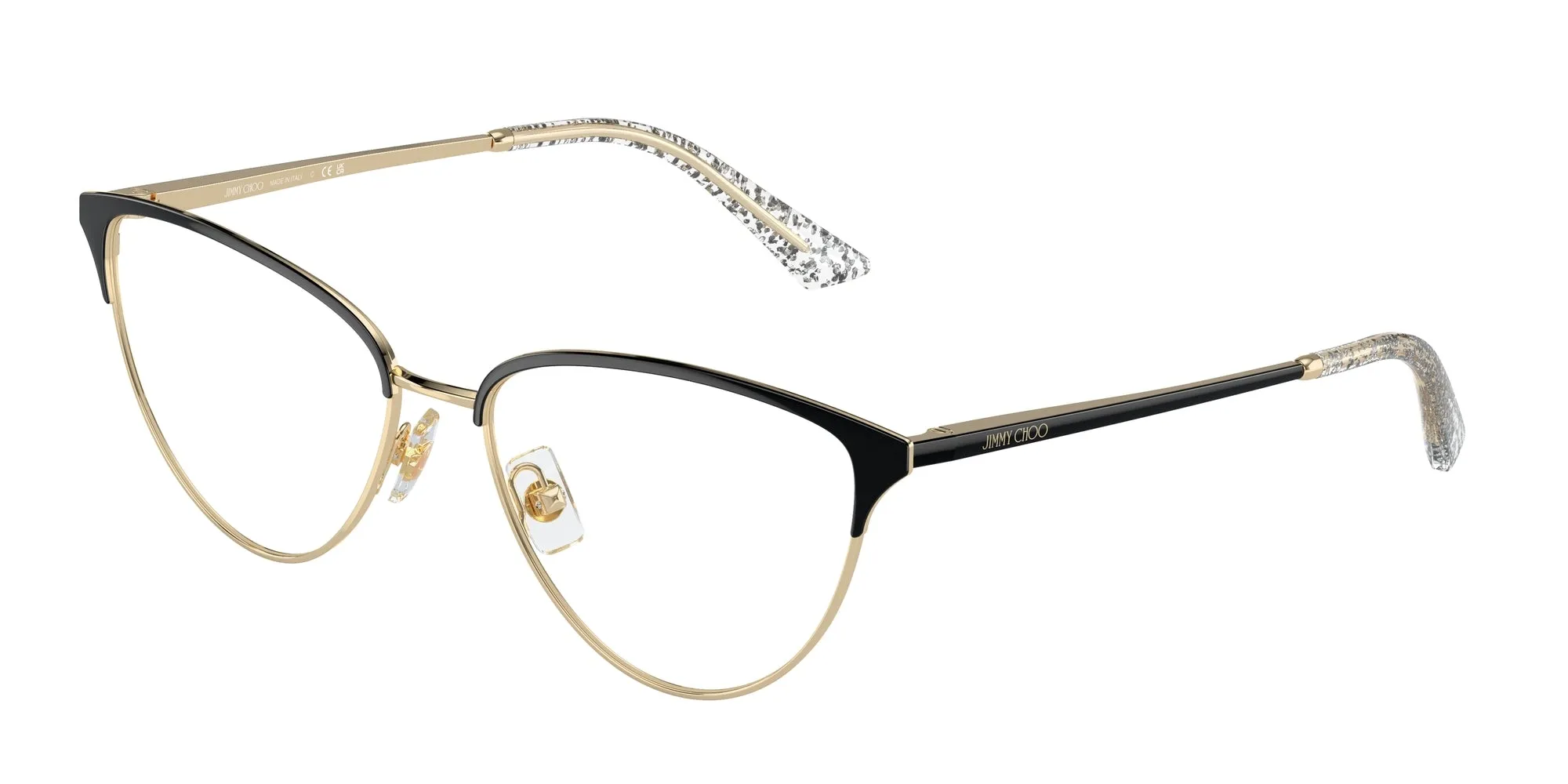 Jimmy Choo JC2002 3015 Montature da vista Metallo Oro Cat Eye - immagine 1