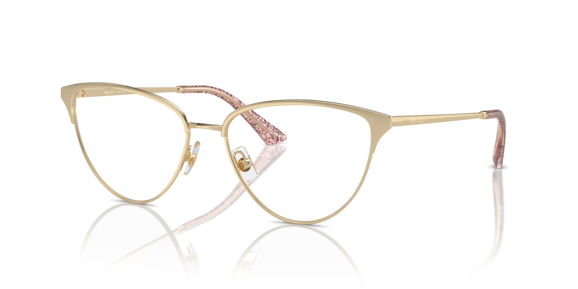 Jimmy Choo JC2002 3013 Montature da vista Metallo Oro Cat Eye - immagine 4