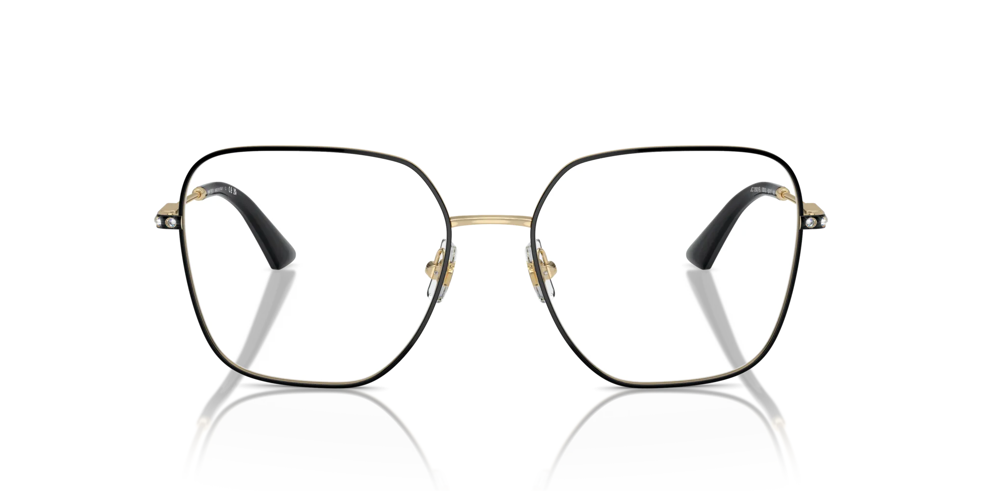 Jimmy Choo JC2001B 3010 Montature da vista Metallo Oro Squadrata - immagine 3