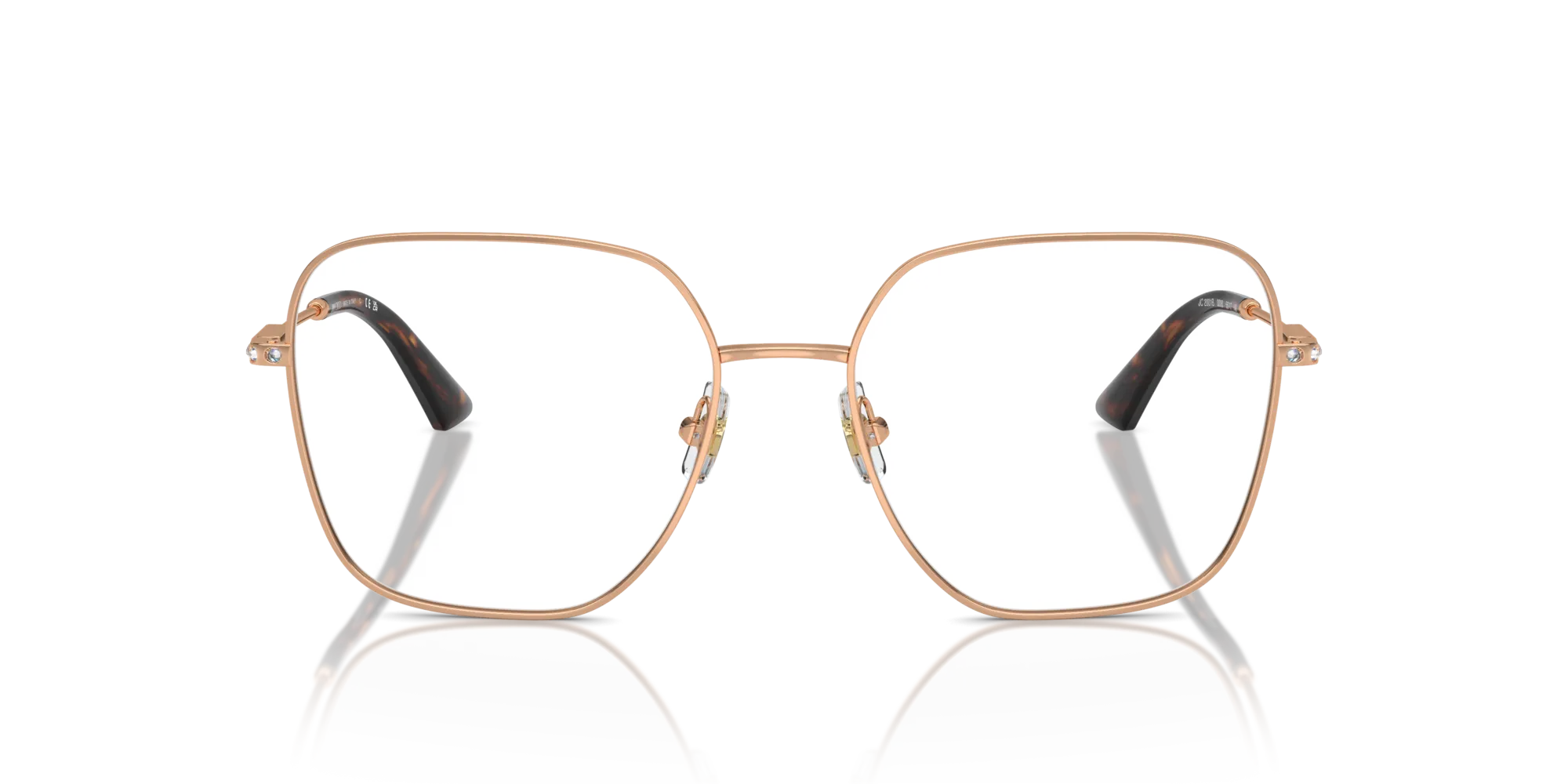 Jimmy Choo JC2001B 3008 Montature da vista Metallo Oro Squadrata - immagine 3
