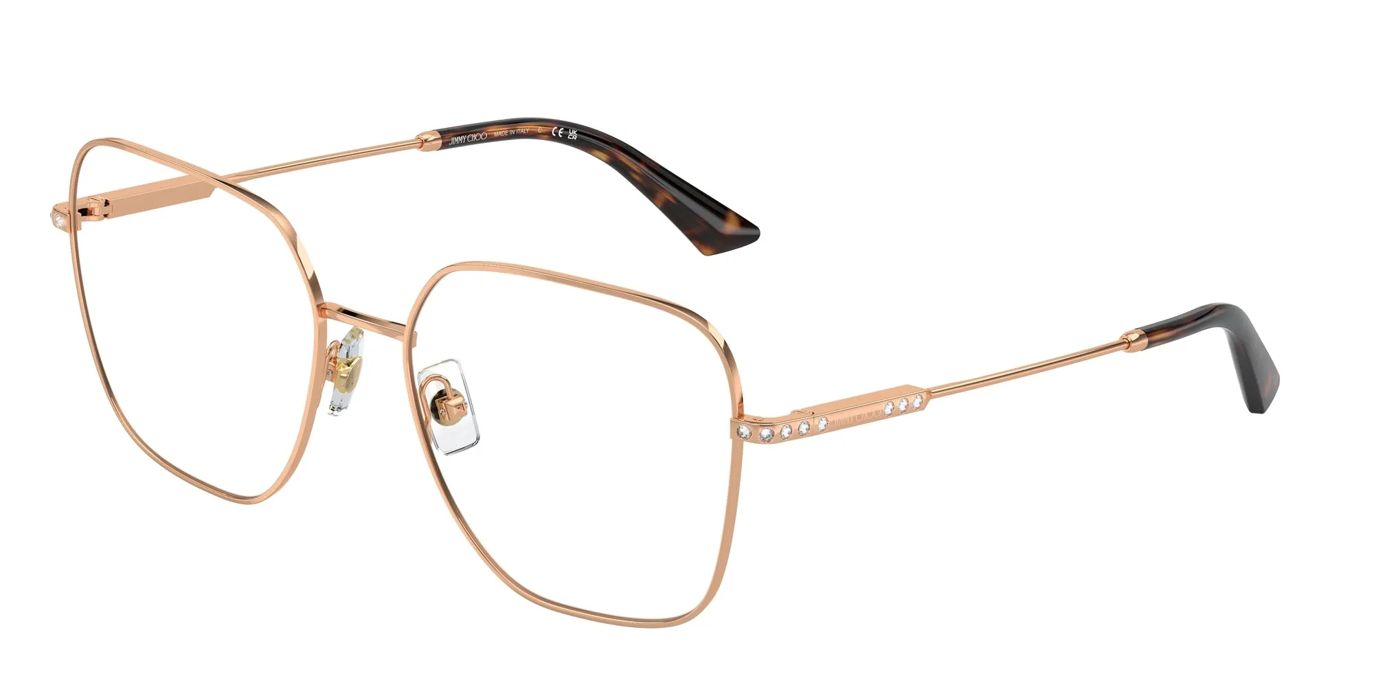 Jimmy Choo JC2001B 3008 Montature da vista Metallo Oro Squadrata - immagine 1