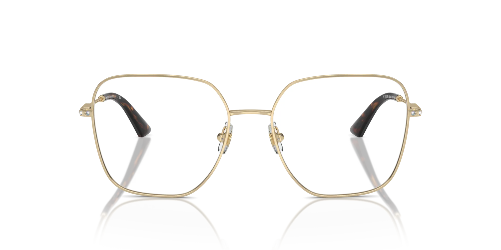 Jimmy Choo JC2001B 3006 Montature da vista Metallo Oro Squadrata - immagine 3