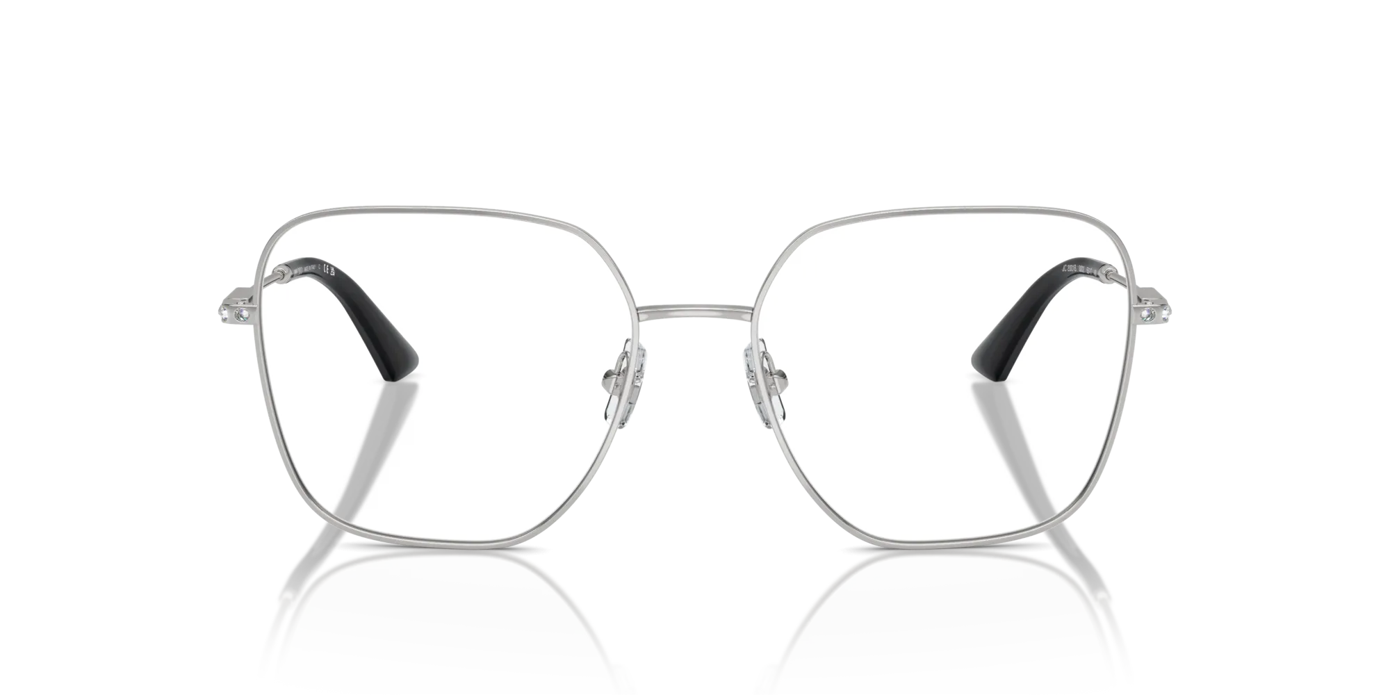 Jimmy Choo JC2001B 3002 Montature da vista Metallo Argento Squadrata - immagine 3