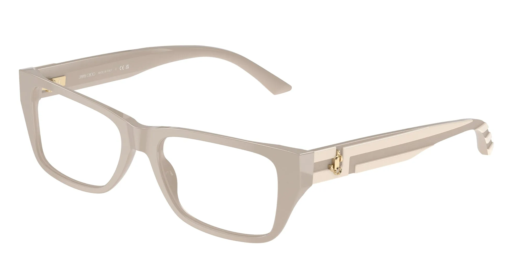Jimmy Choo JC3016 5033 Montature da vista Acetato Beige Pillow - immagine 1