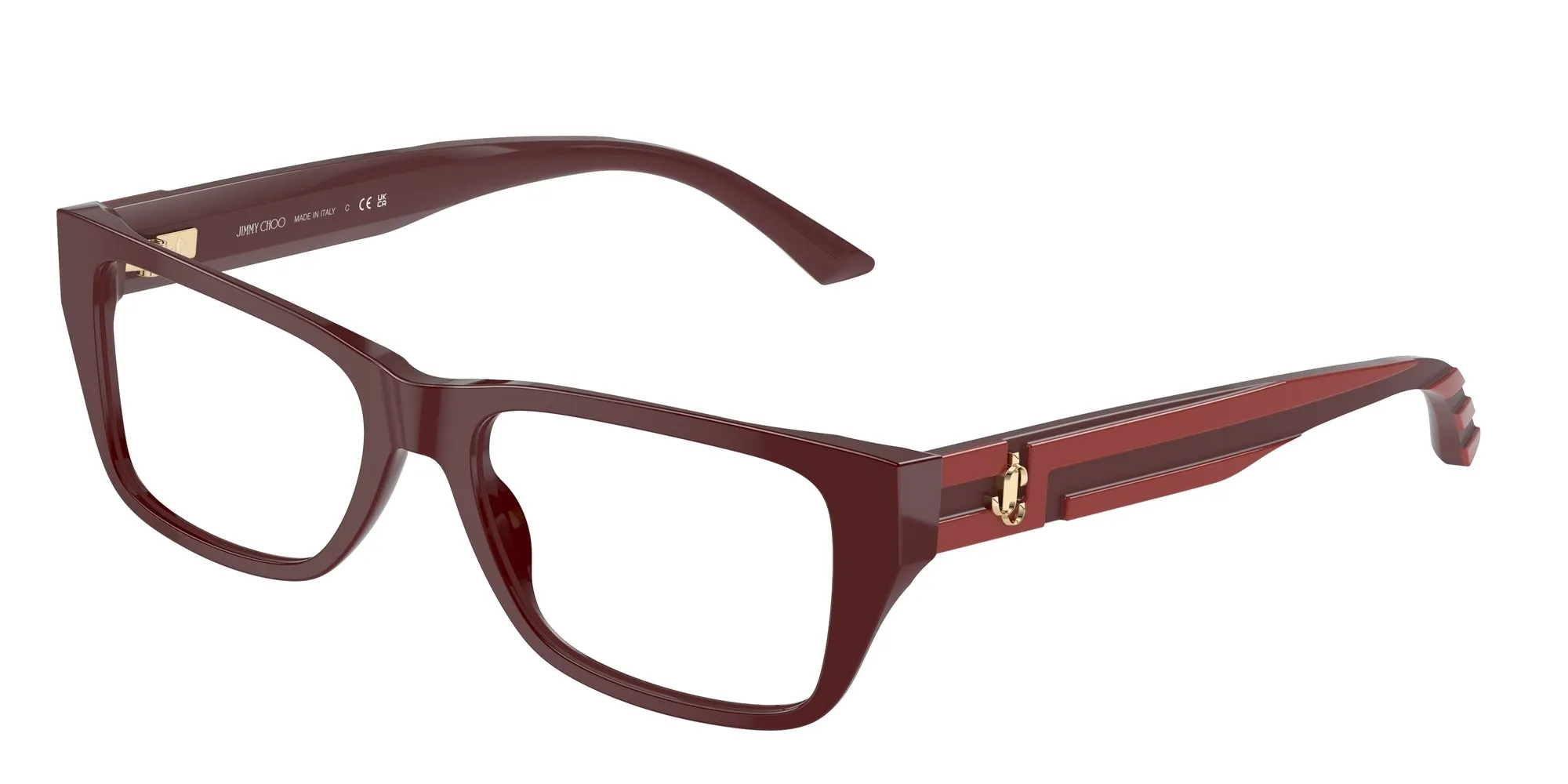 Jimmy Choo JC3016 5013 Montature da vista Acetato Rosso Pillow - immagine 2