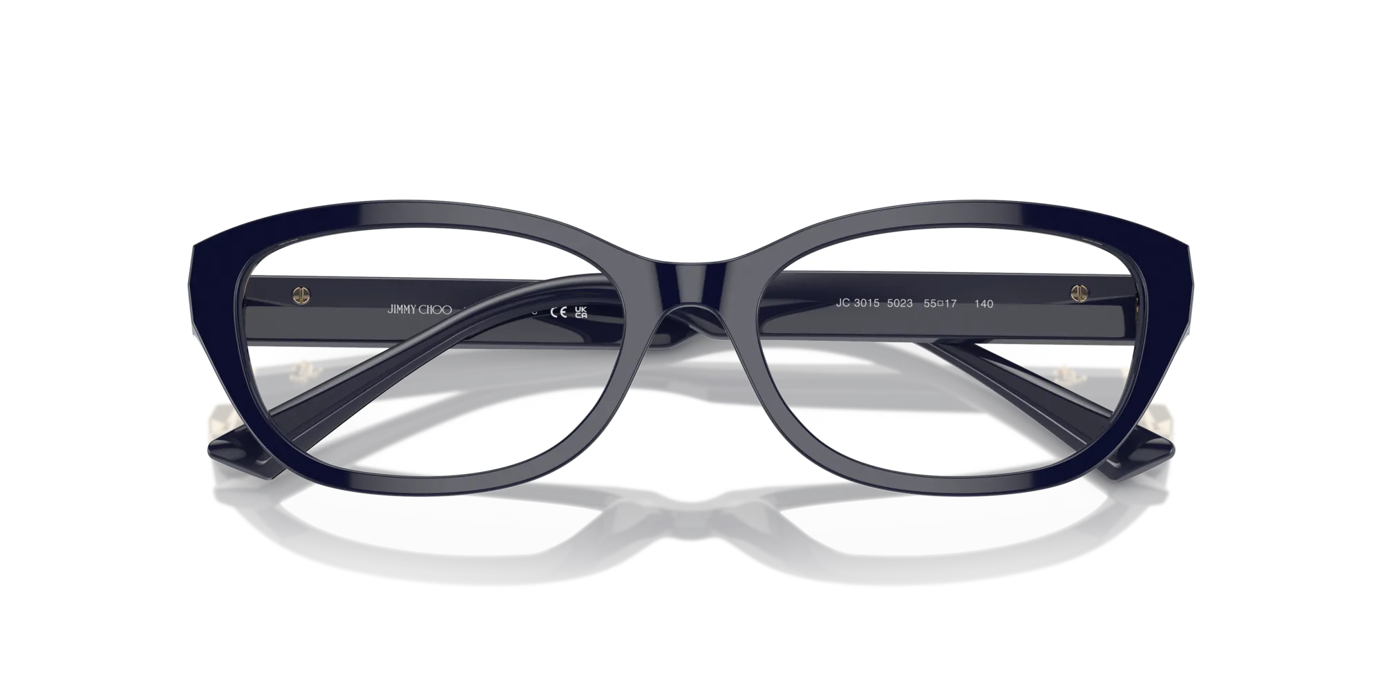 Jimmy Choo JC3015 5023 Montature da vista Acetato Blu Rotonda - immagine 4