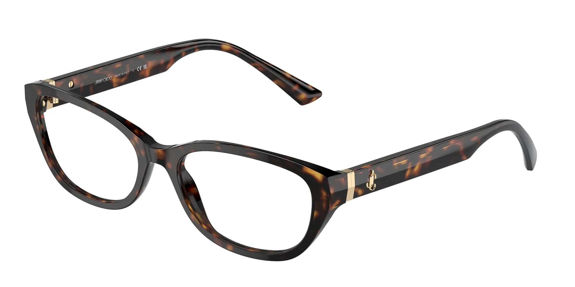 Jimmy Choo JC3015 5002 Montature da vista Acetato Havana Rotonda - immagine 3