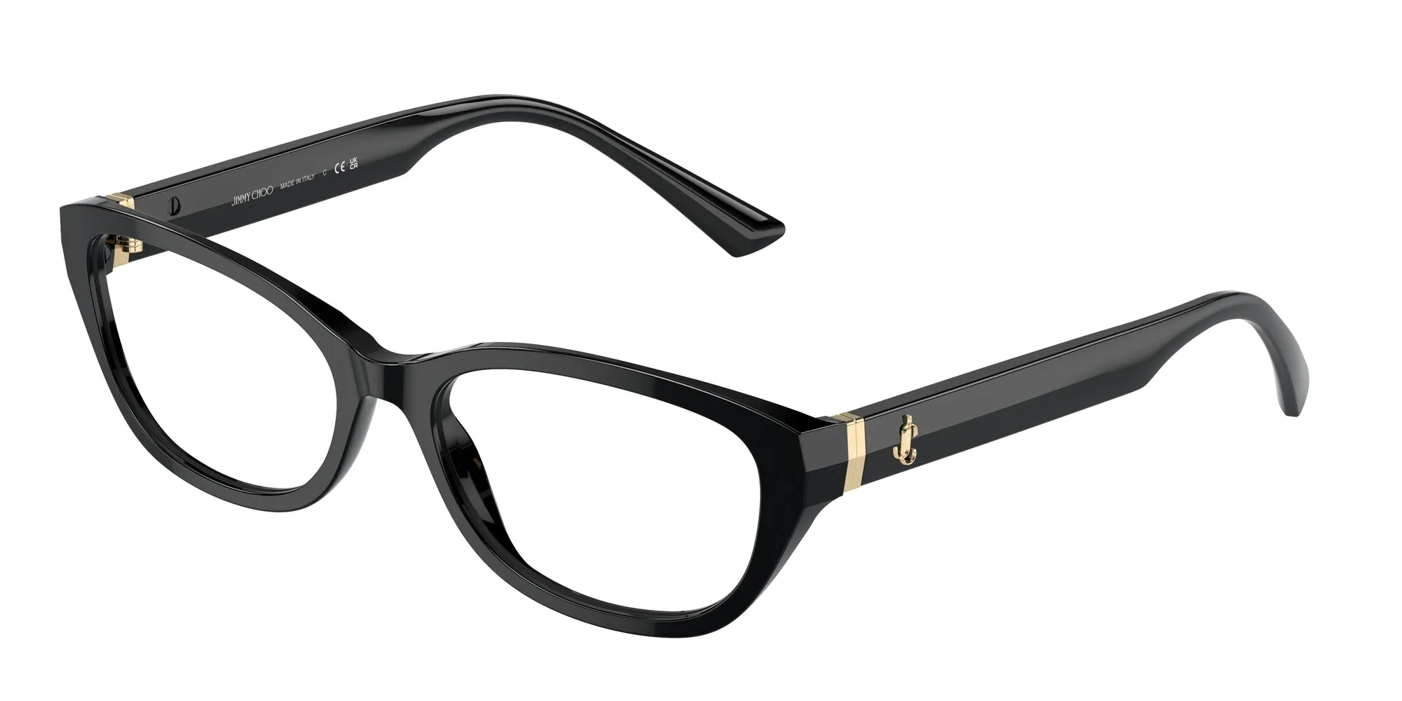 Jimmy Choo JC3015 5000 Montature da vista Acetato Nero Rotonda - immagine 3