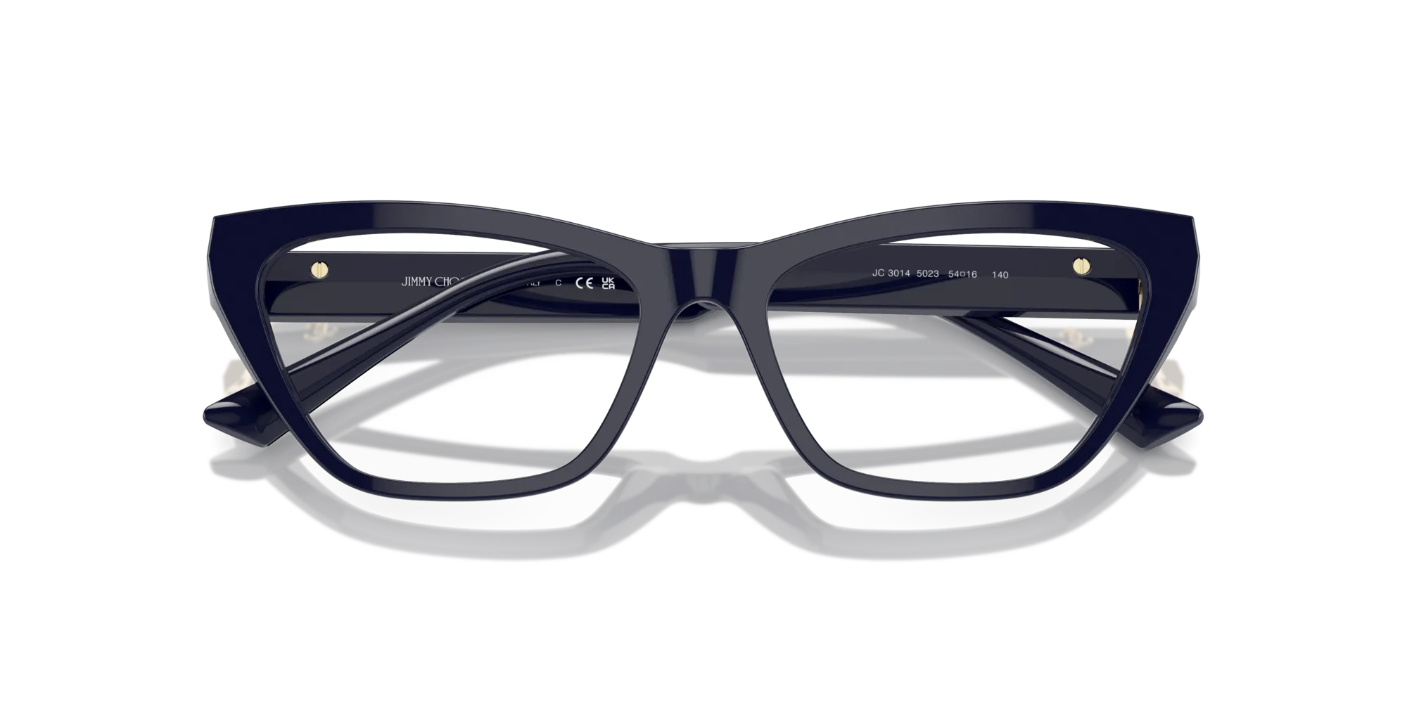 Jimmy Choo JC3014 5023 Montature da vista Acetato Blu Cat Eye - immagine 2