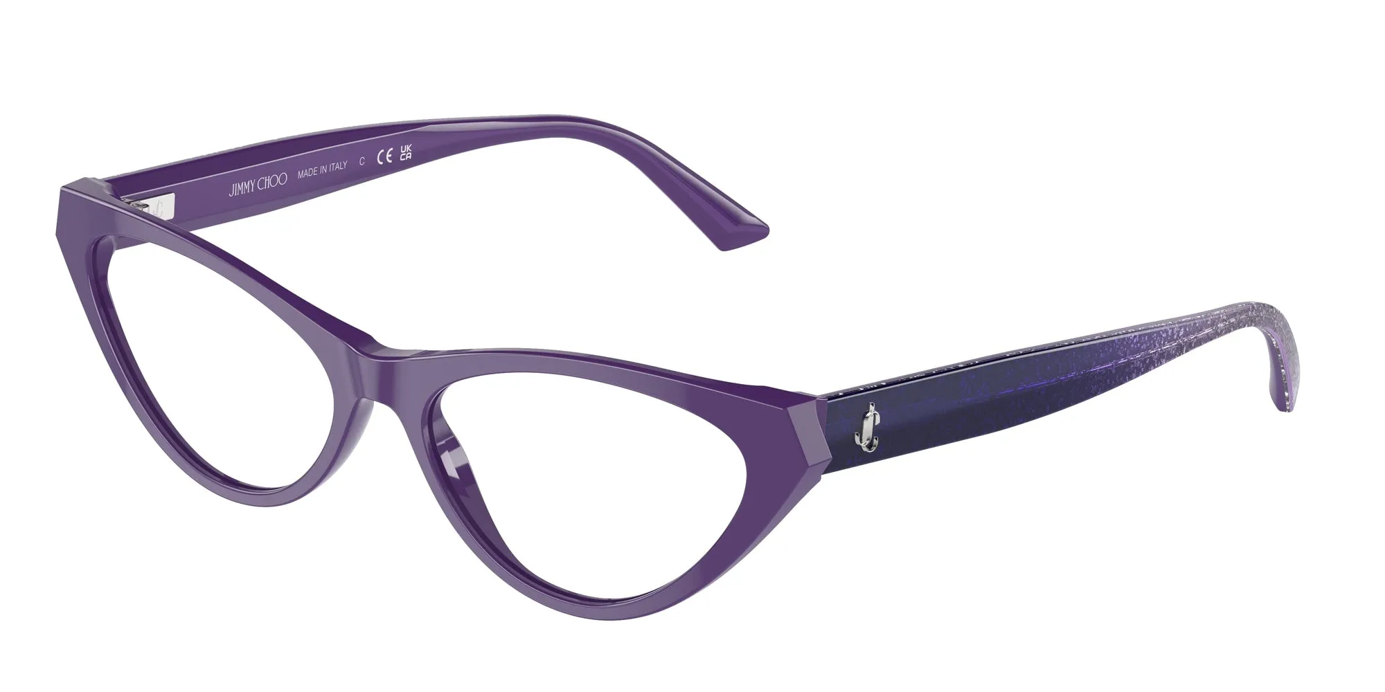 Jimmy Choo JC3005 5050 Montature da vista Acetato Viola Cat Eye - immagine 1