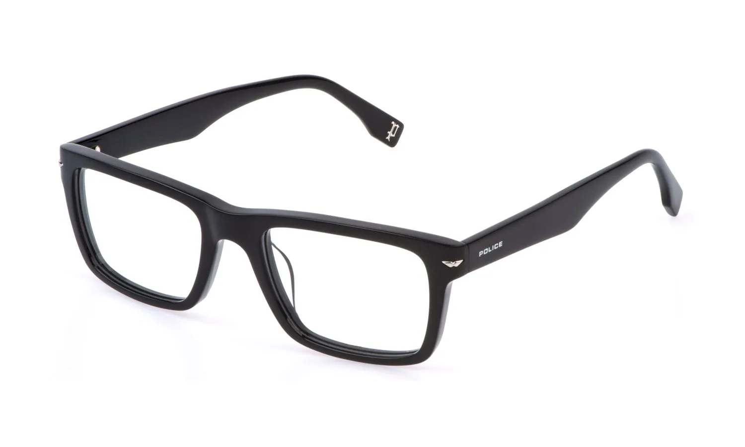 Police VPLQ64 CHAMP 11 700 Montature da vista Acetato Nero Squadrata - immagine 1