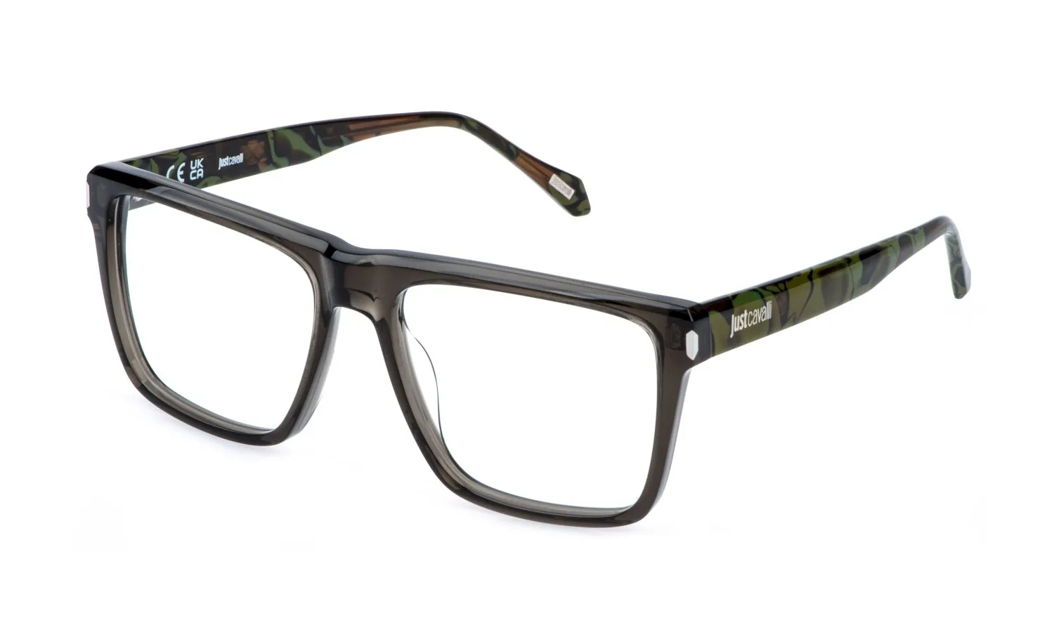 Just Cavalli VJC140 09MB Montature da vista Acetato Grigio Squadrata - immagine 1