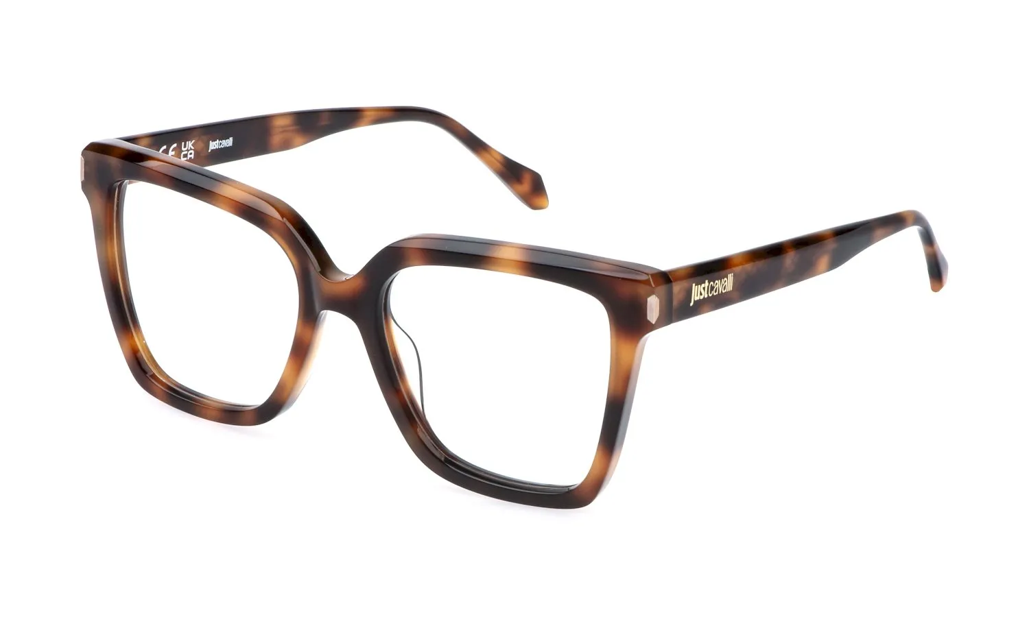 Just Cavalli VJC139 09AJ Montature da vista Acetato Havana Squadrata - immagine 1