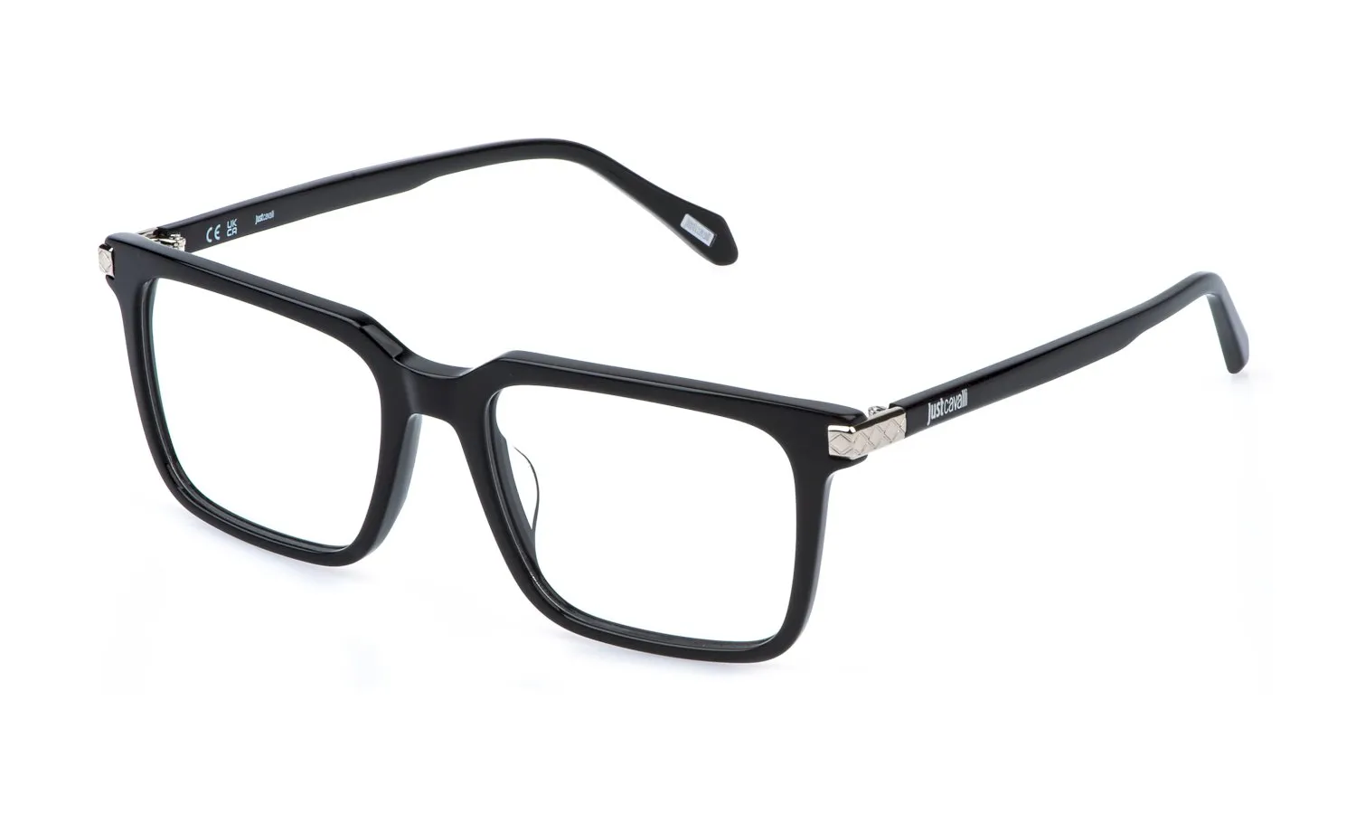 Just Cavalli VJC136 700 Montature da vista Acetato Nero Squadrata - immagine 1