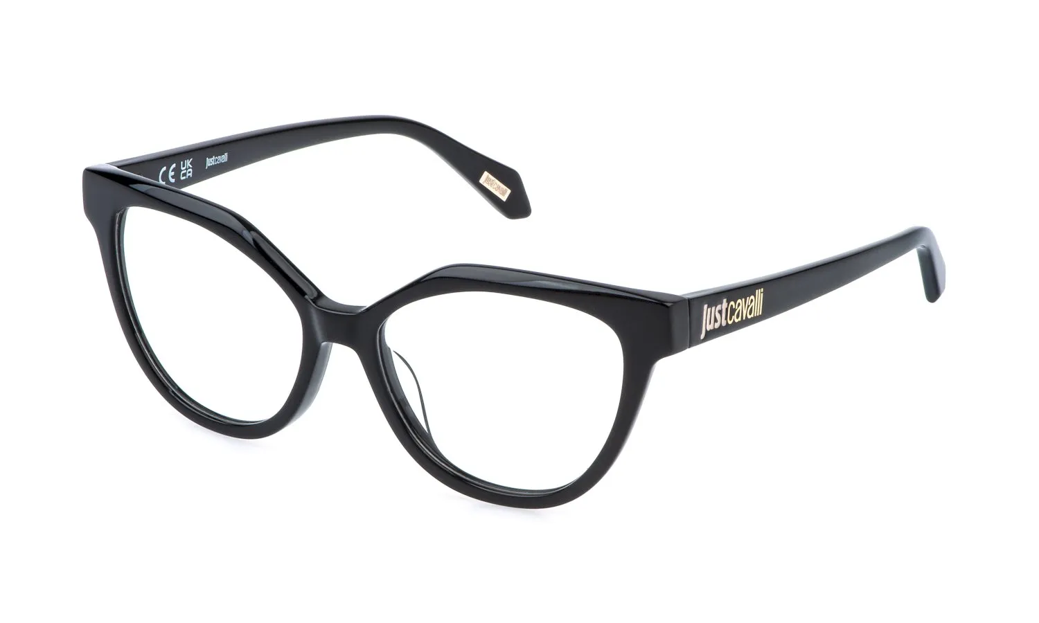 Just Cavalli VJC130 700 Montature da vista Acetato Nero Farfalla - immagine 1