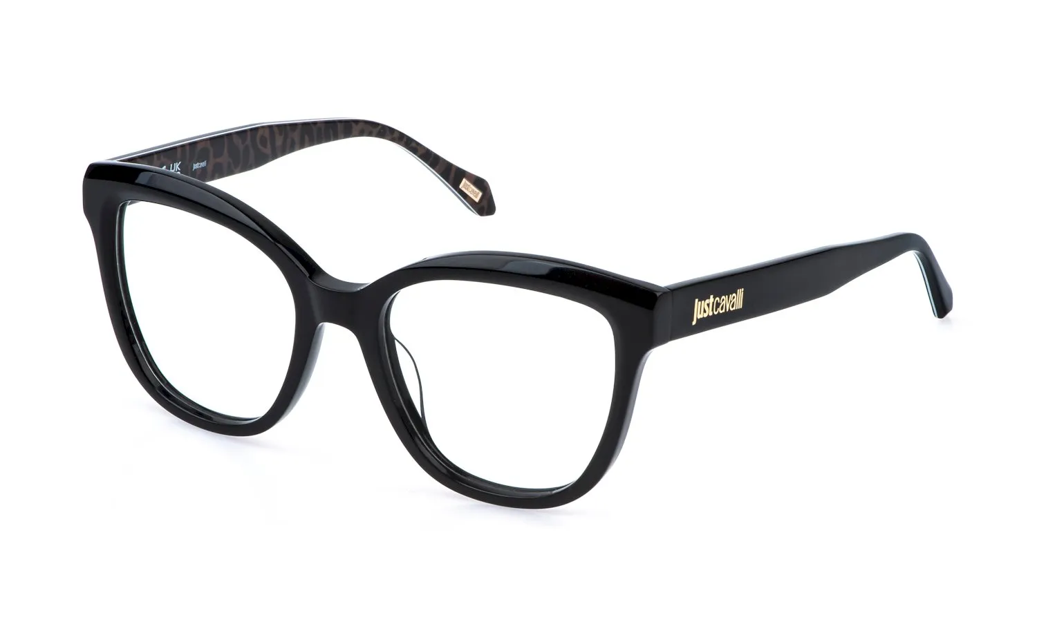 Just Cavalli VJC128 700 Montature da vista Acetato Nero Farfalla - immagine 1