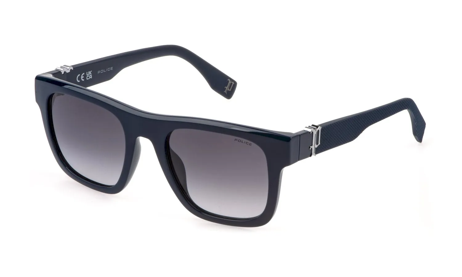 Police SPLQ79 BEYOND LITE 7 09AG Occhiali da sole Iniettato Blu Fumo Squadrata Normale Sfumato - immagine 1