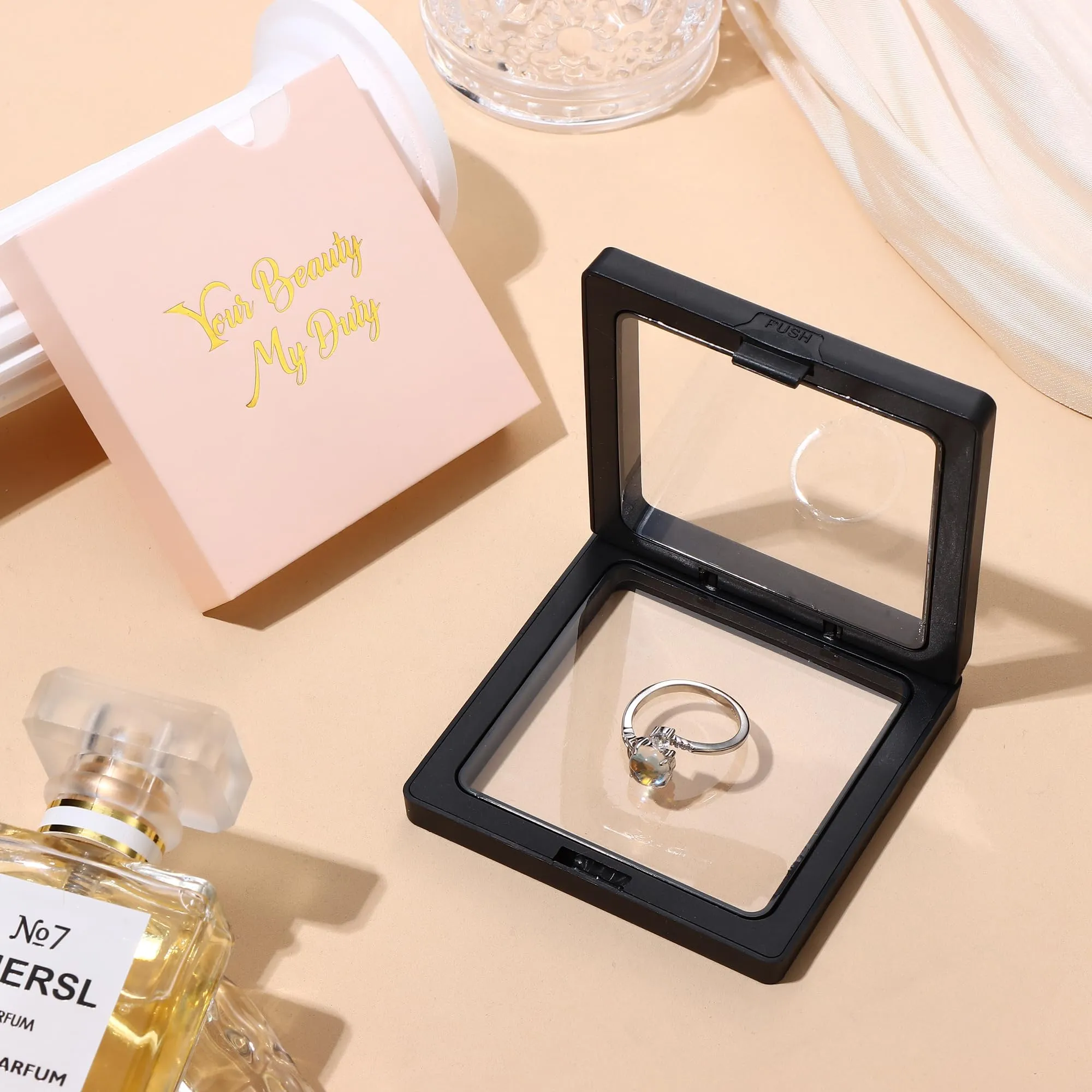 Milacolato Anello Argento 925 per Donna Ragazza - Pietre di Luna Regolabile Aperto CZ Triangolo Celtico Vintage, Cuore Ovale Rotondo Gioielli per Lei - immagine 5