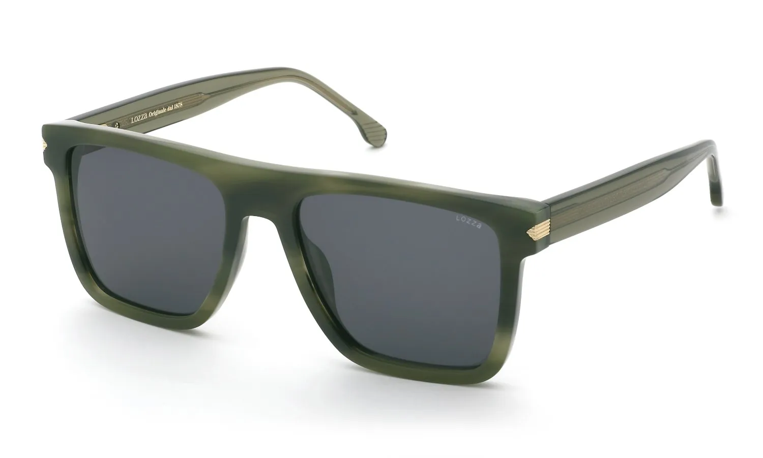 Lozza SL4396 MARATEA 6 06YY Occhiali da sole Acetato Fumo Squadrata Normale - immagine 1