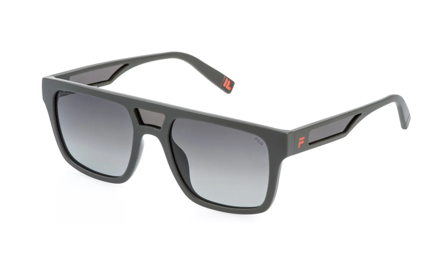 Fila SFIA13 L64P Occhiali da sole Iniettato Fumo Squadrata Sfumato - immagine 1