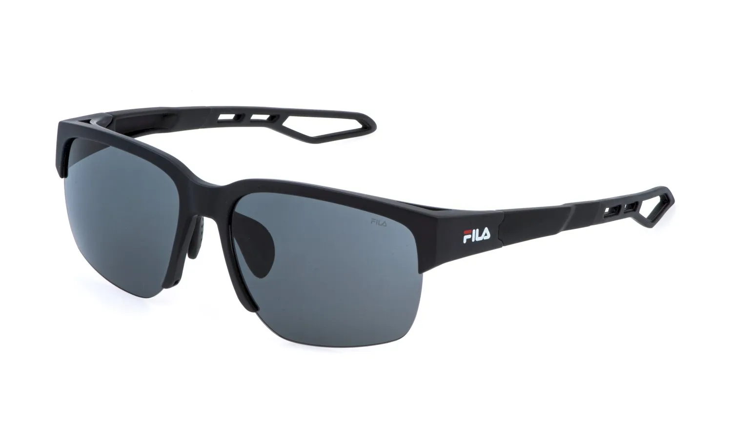 Fila SFIA06 0U28 Occhiali da sole Iniettato Nero Fumo Squadrata Idrorepellente - immagine 1