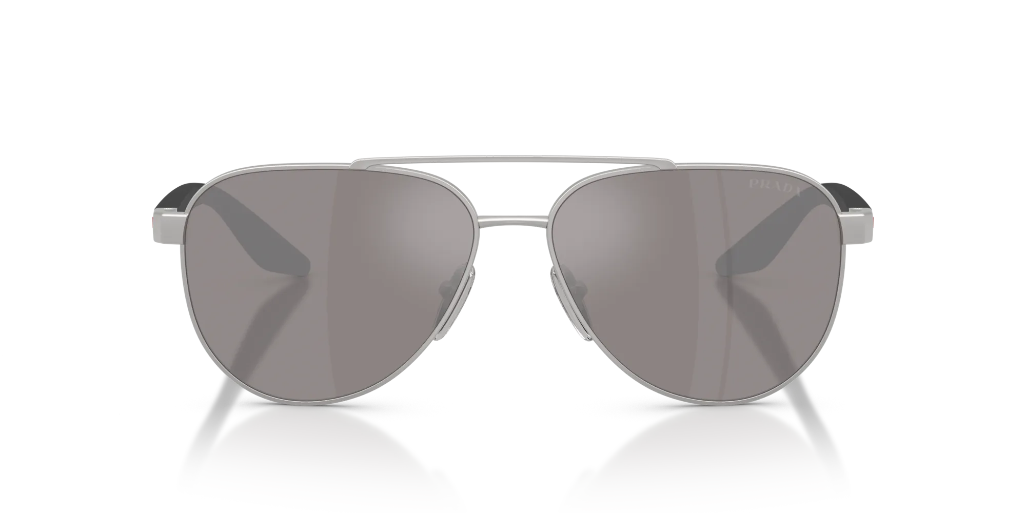 Prada Linea Rossa PS A52S 18X80I Occhiali da sole Metallo Grigio Marrone Pilot Normale Specchiato - immagine 3