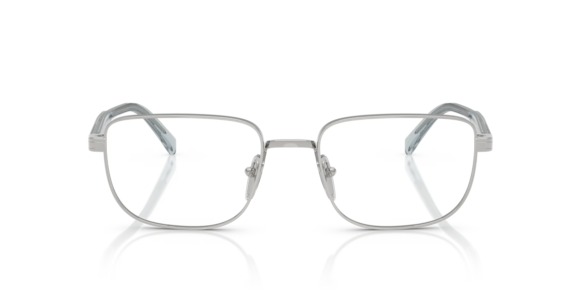 Prada PR B51V 29B1O1 Montature da vista Argento Squadrata Normale - immagine 3