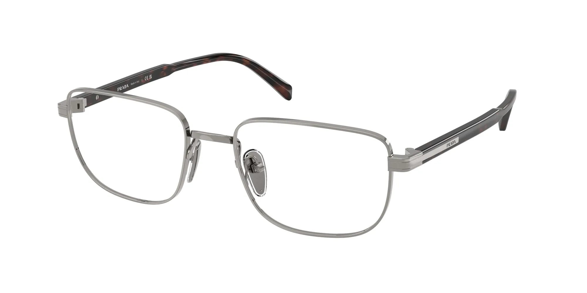 Prada PR B51V 20C1O1 Montature da vista Grigio Squadrata Normale - immagine 1